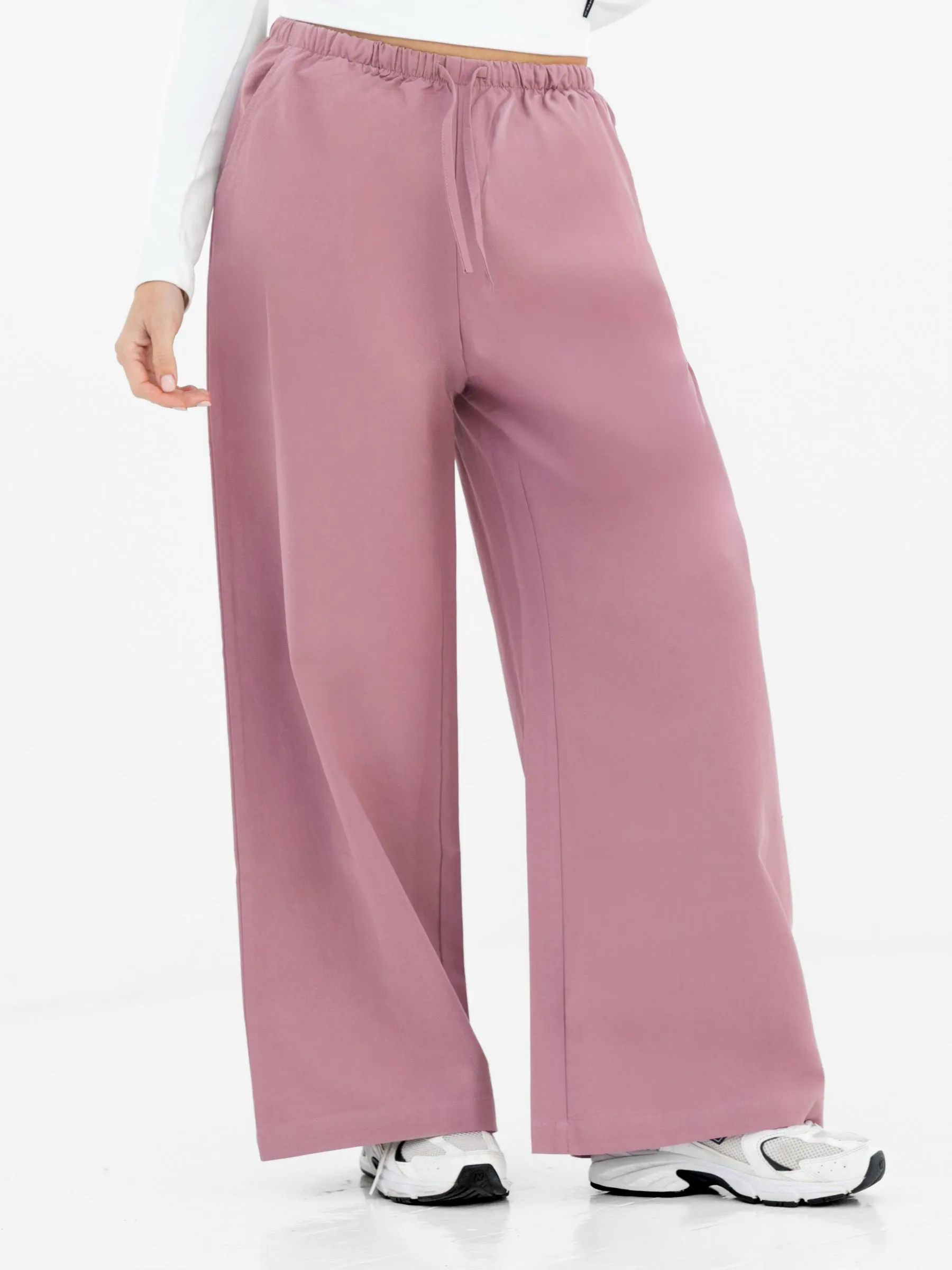 Maya Wide Leg Trousers - Dusty Pink sold by Blakely