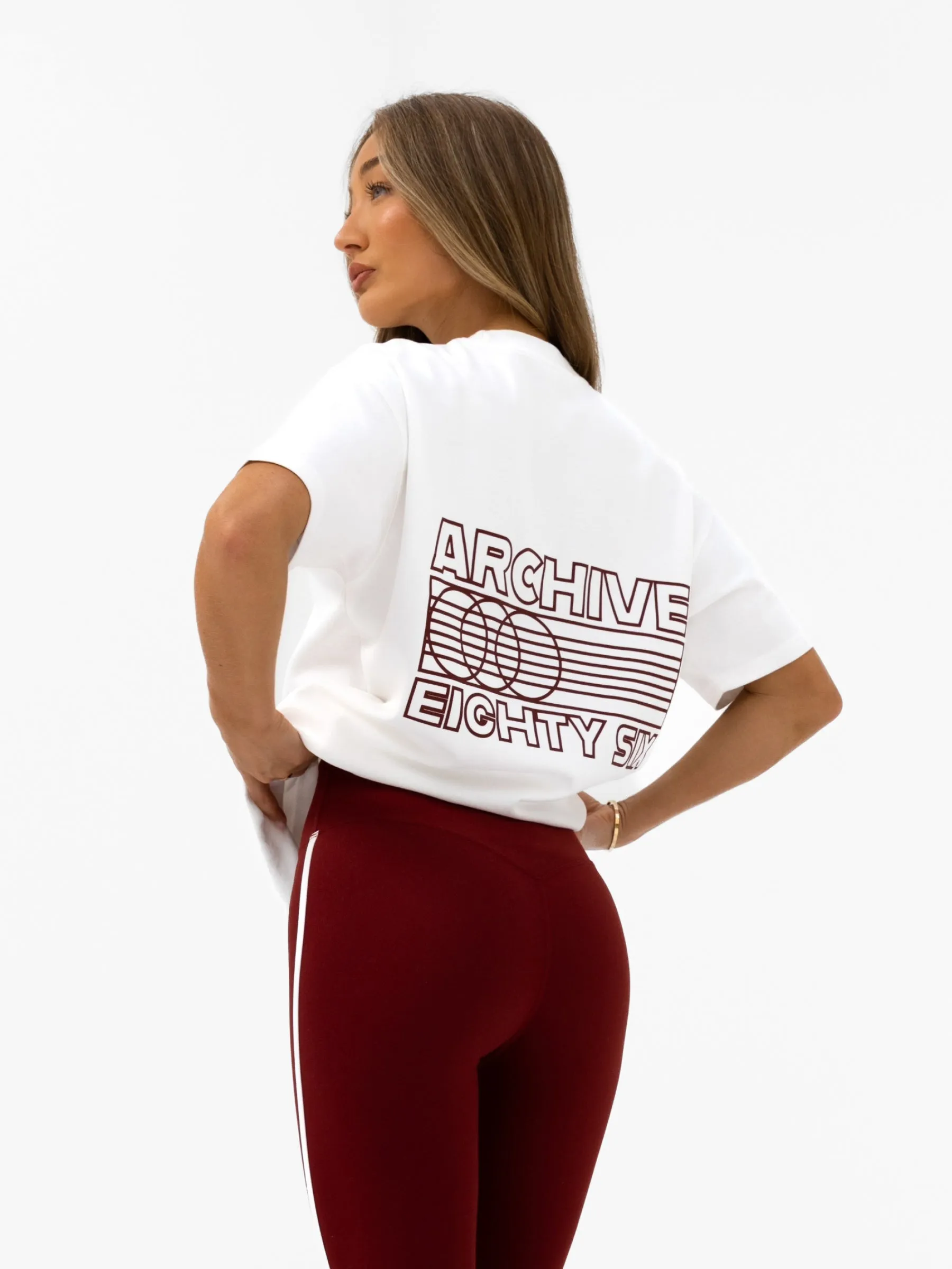 Naomi Oversized T-Shirt - Flat White sold by Blakely product image thumbnail 5