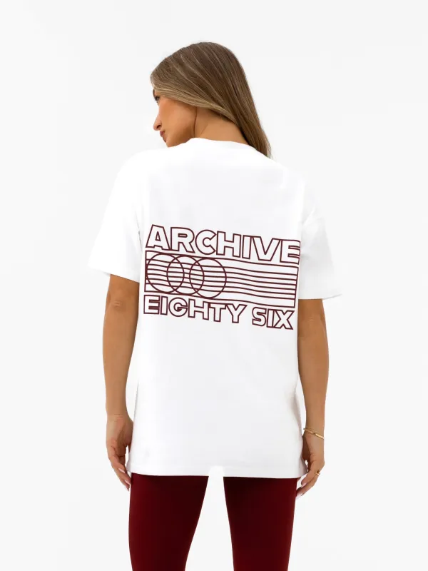 Naomi Oversized T-Shirt - Flat White sold by Blakely