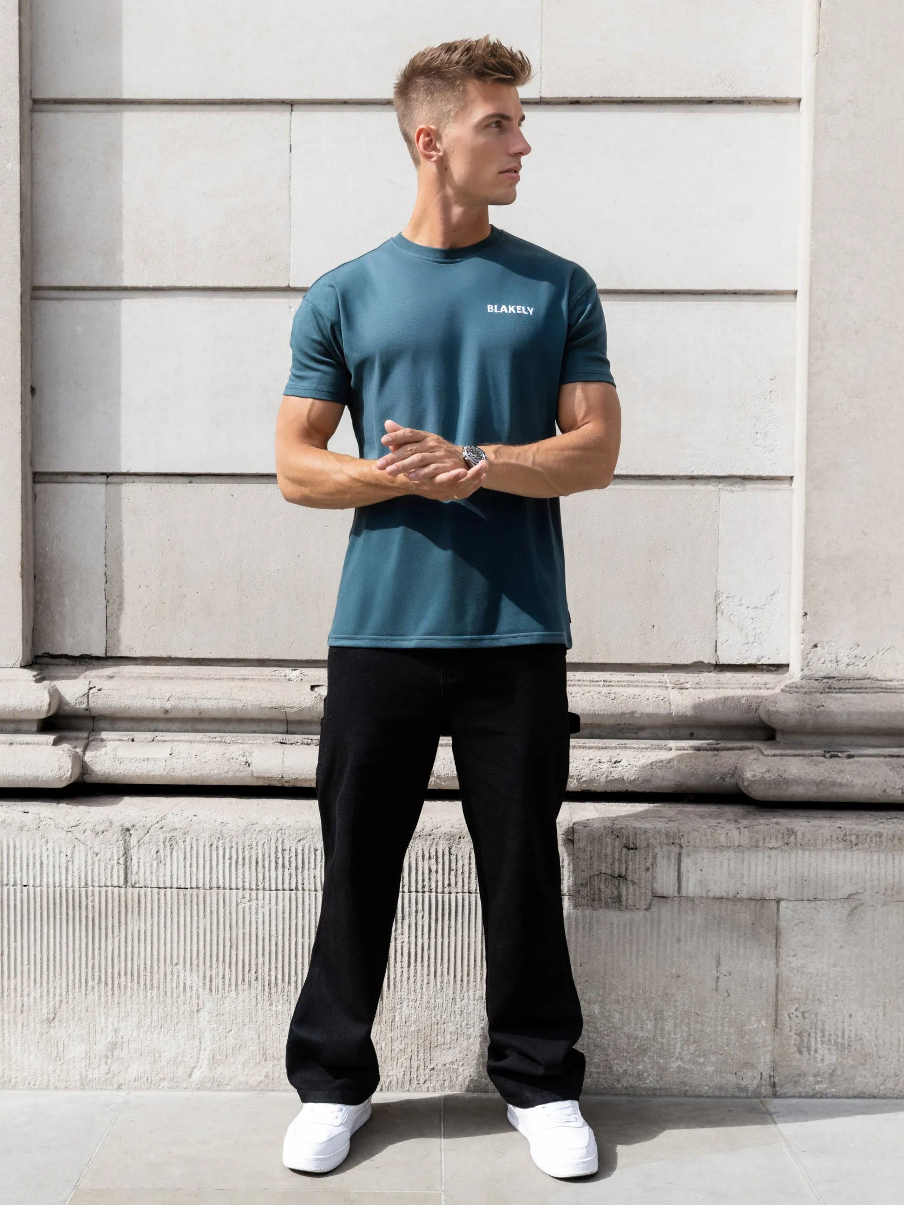 Jordan Relaxed T-Shirt - Teal Green sold by Blakely product image thumbnail 4