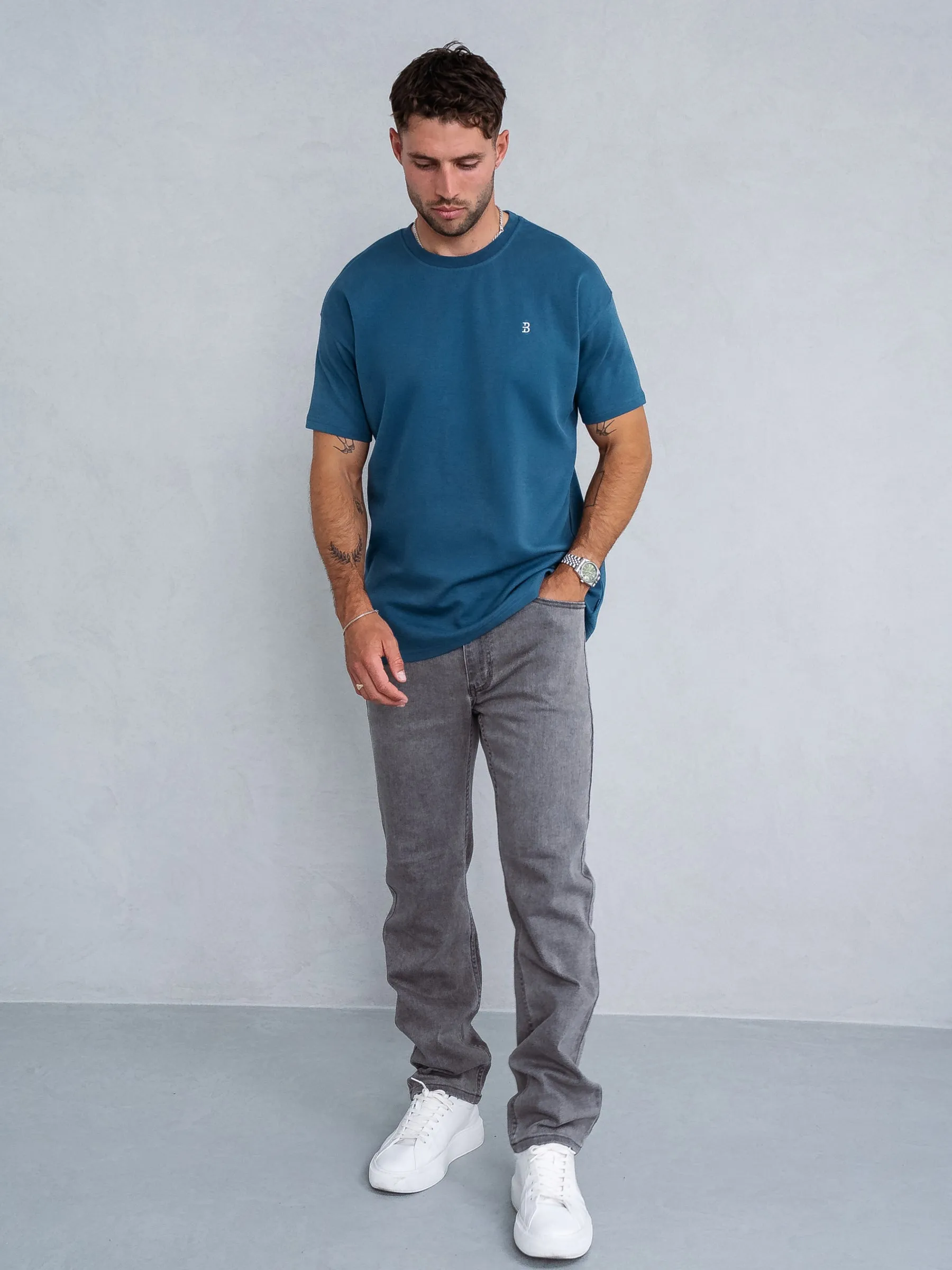 Conrad Relaxed Anchor T-Shirt - Teal Green sold by Blakely product image thumbnail 3