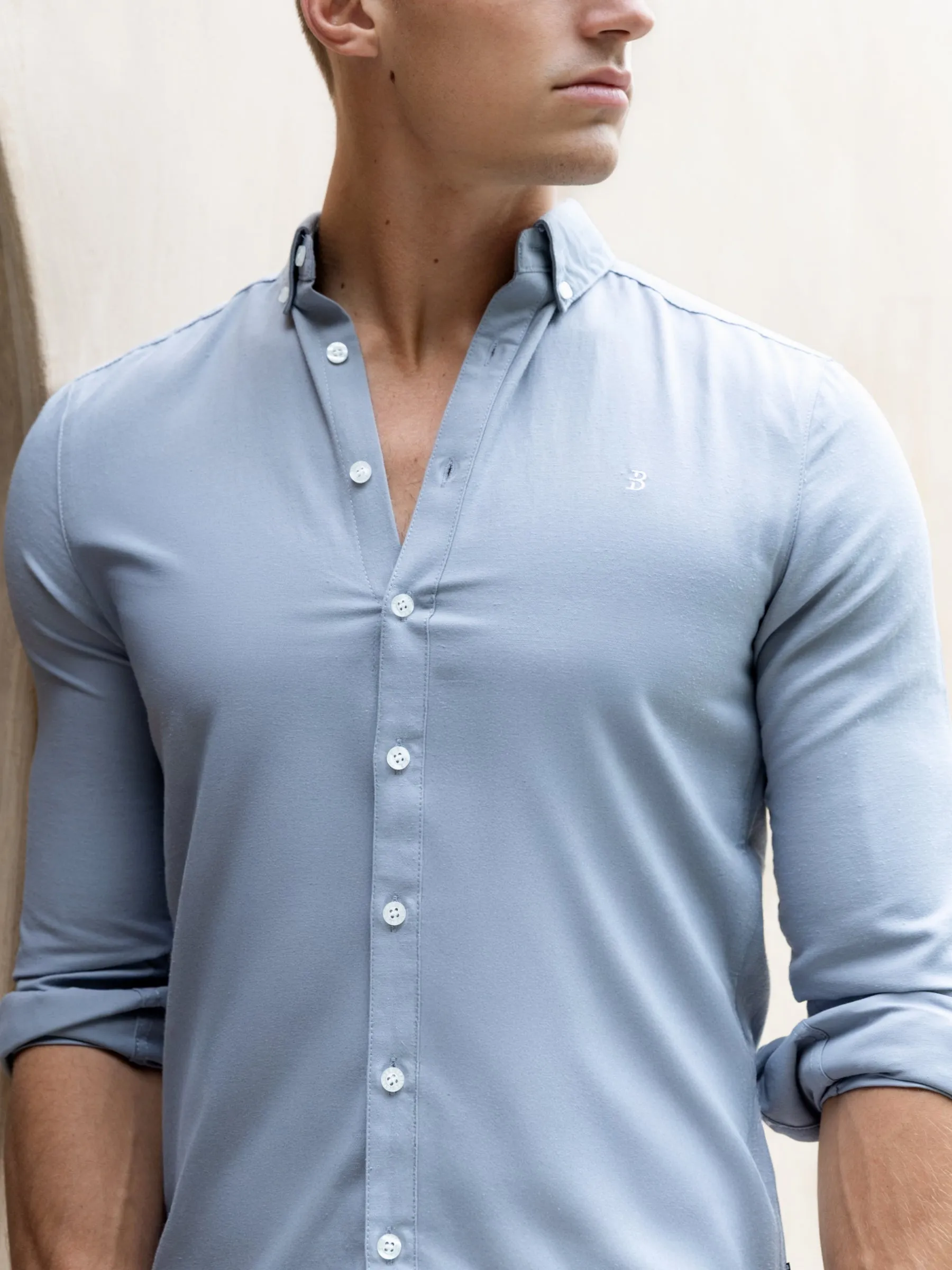 Conrad Long Sleeve Shirt - Steel Blue sold by Blakely product image thumbnail 5