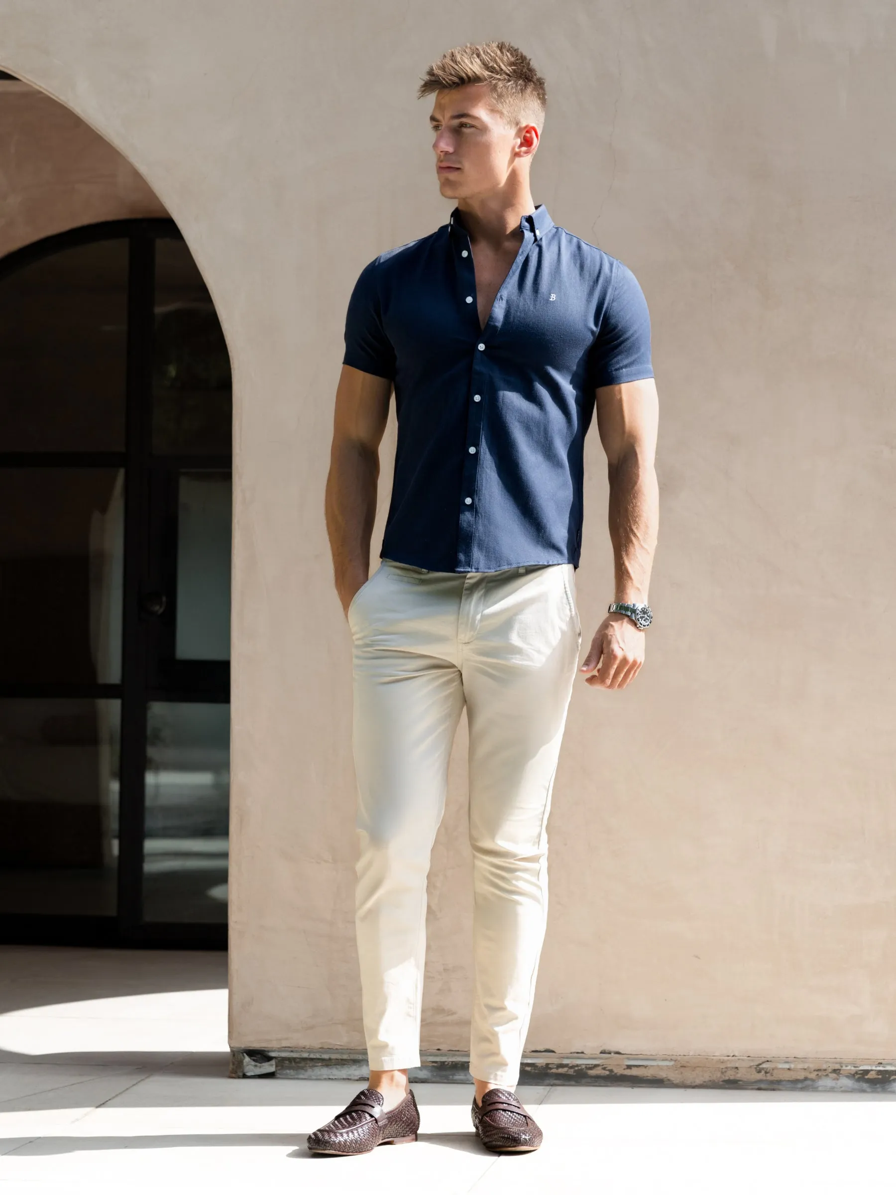 Conrad Short Sleeve Shirt - True Navy sold by Blakely product image thumbnail 2