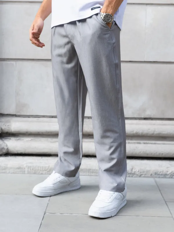Anston Stretch Chinos - Light Grey sold by Blakely
