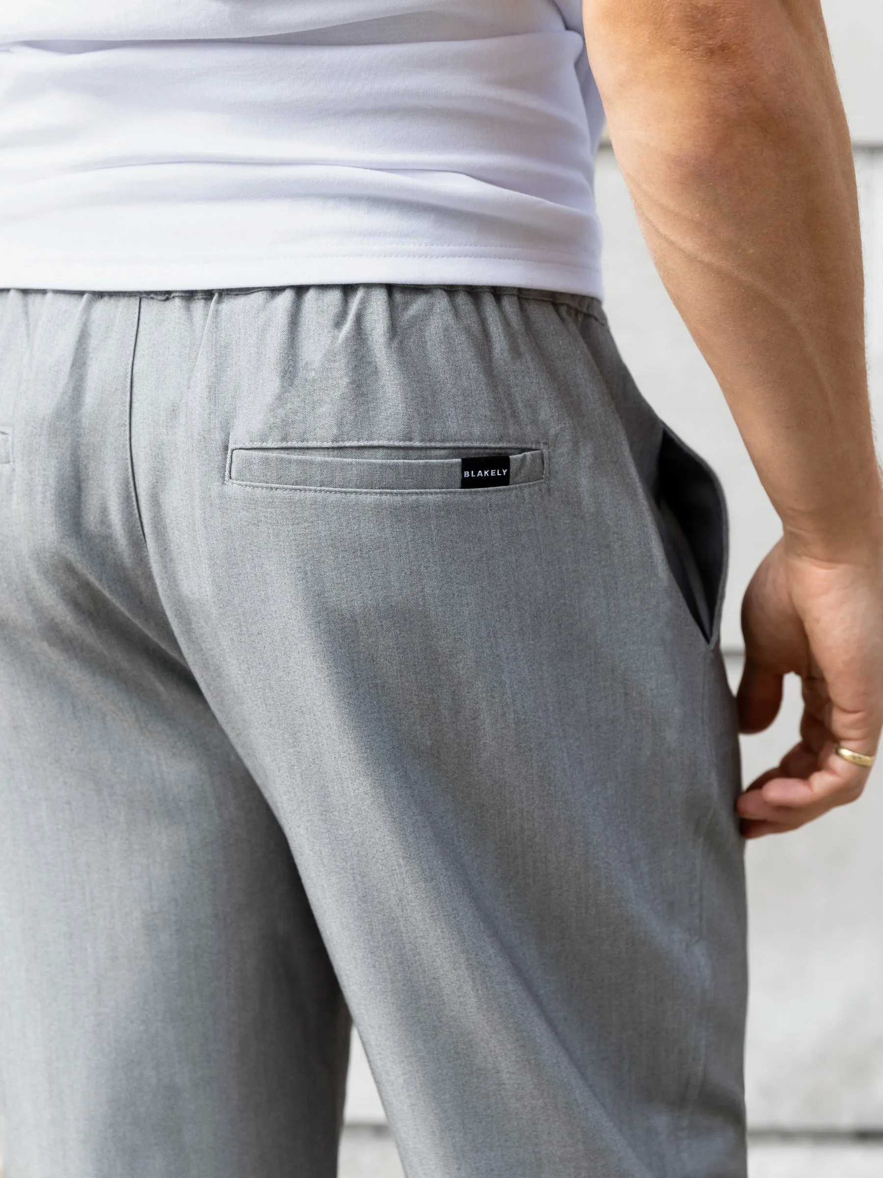 Anston Stretch Chinos - Light Grey sold by Blakely product image thumbnail 4