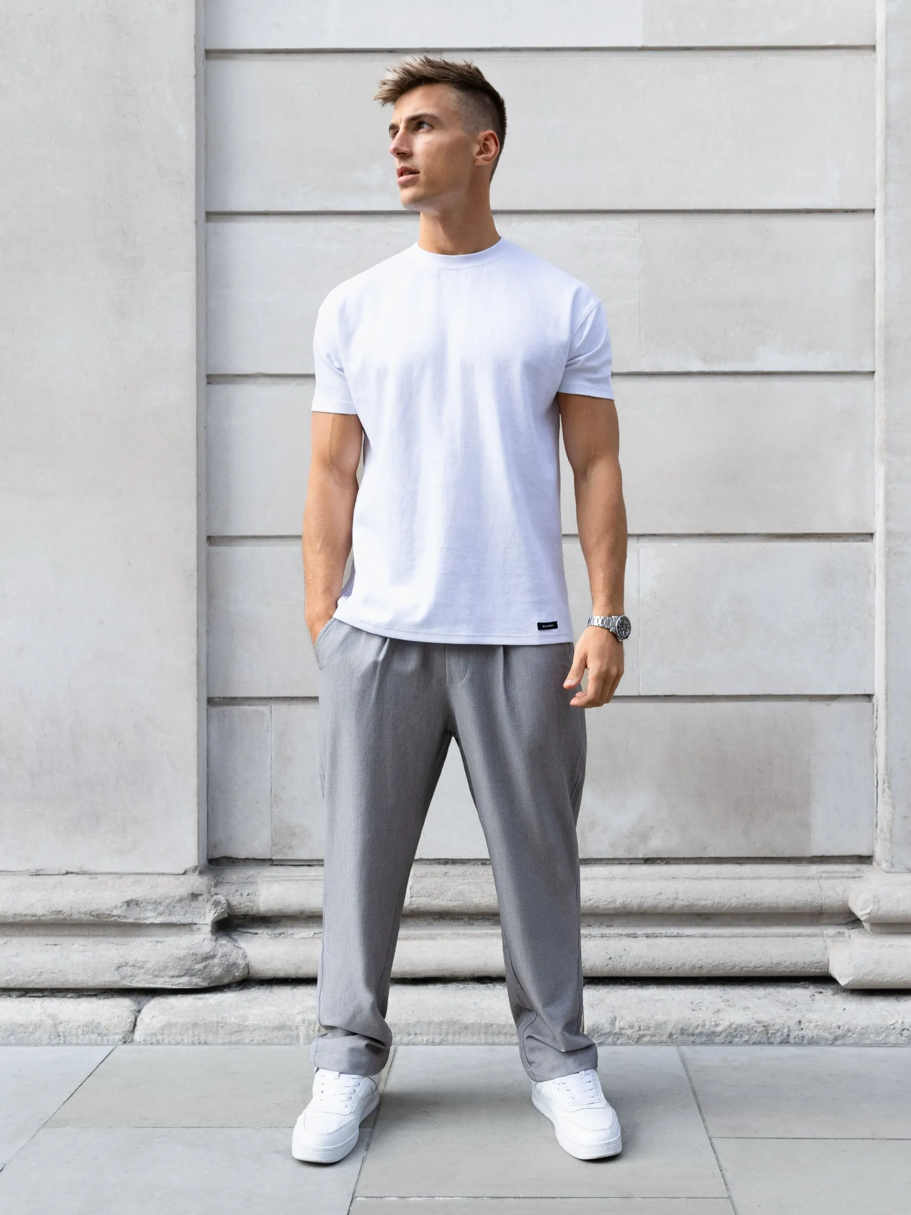 Anston Stretch Chinos - Light Grey sold by Blakely product image thumbnail 3