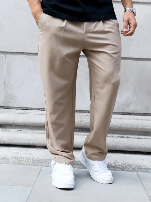 Anston Stretch Chinos - Tan sold by Blakely