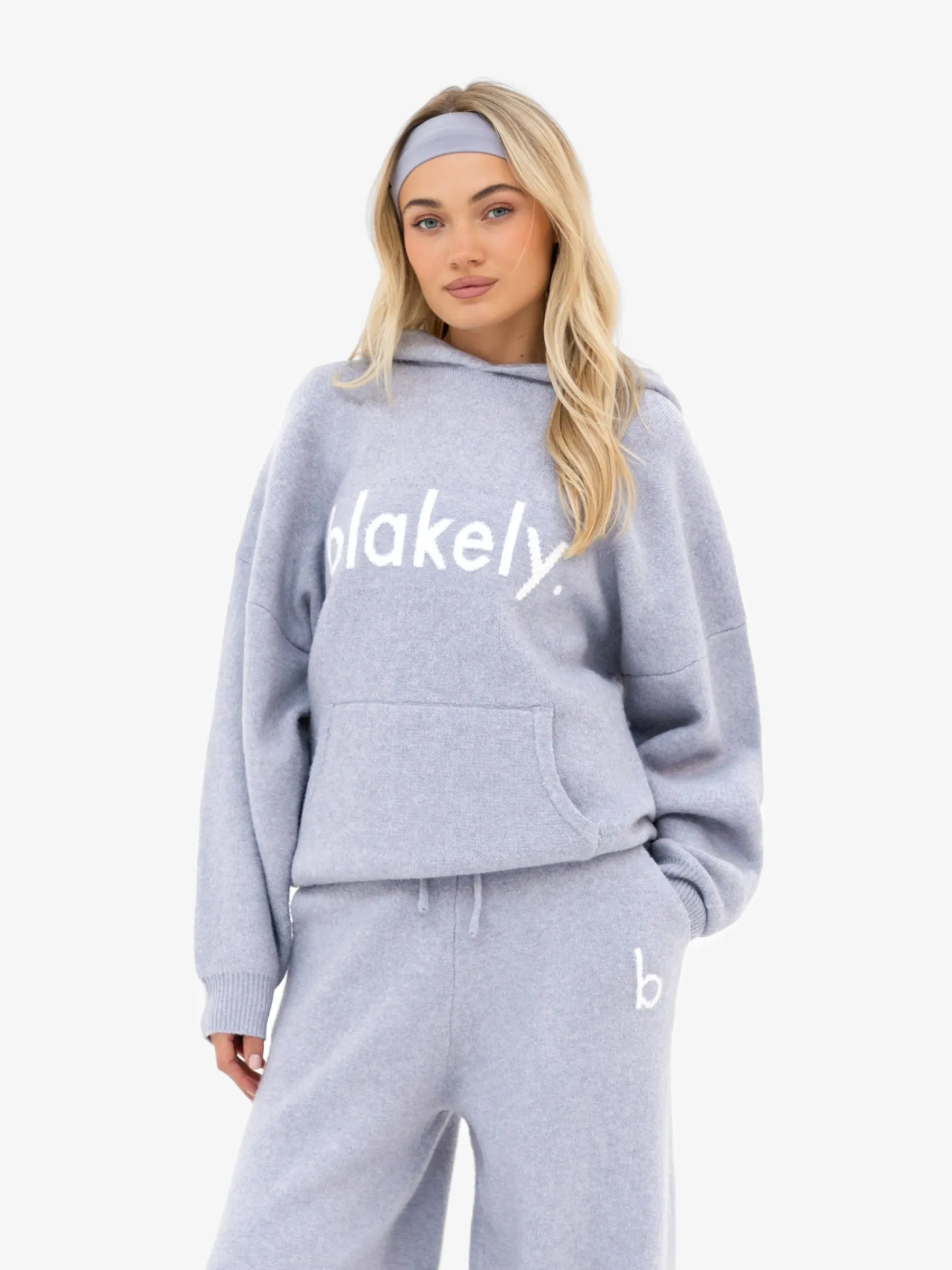 Mabel Oversized Knitted Hoodie - Pale Lilac sold by Blakely product image thumbnail 3
