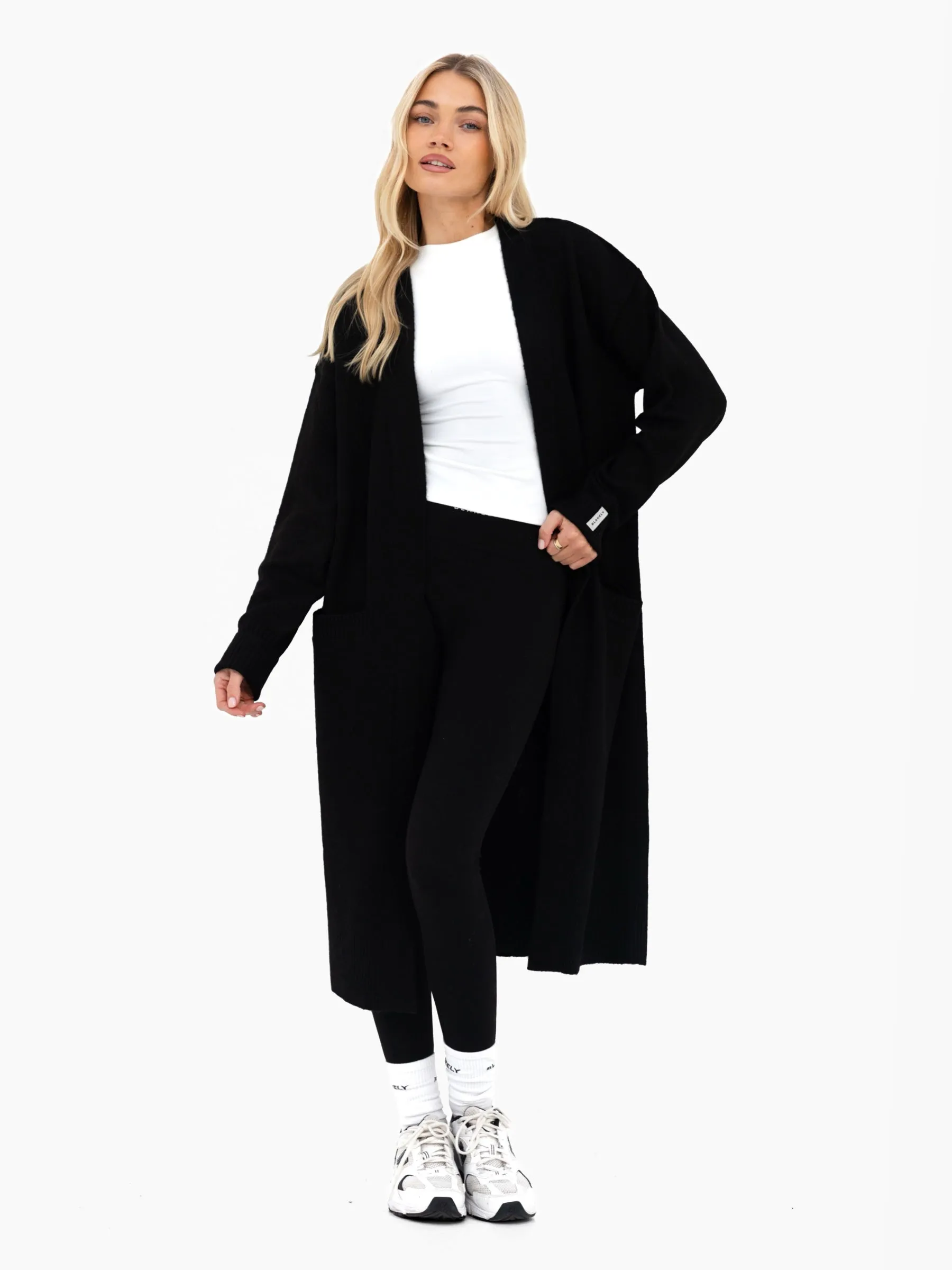 Mabel Longline Cardigan - Black sold by Blakely