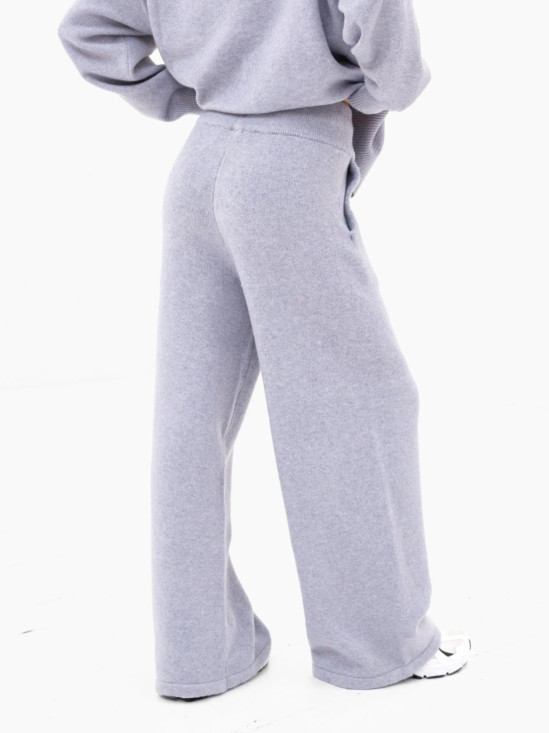 Mabel Knitted Wide Leg Sweatpants - Pale Lilac sold by Blakely product image thumbnail 2