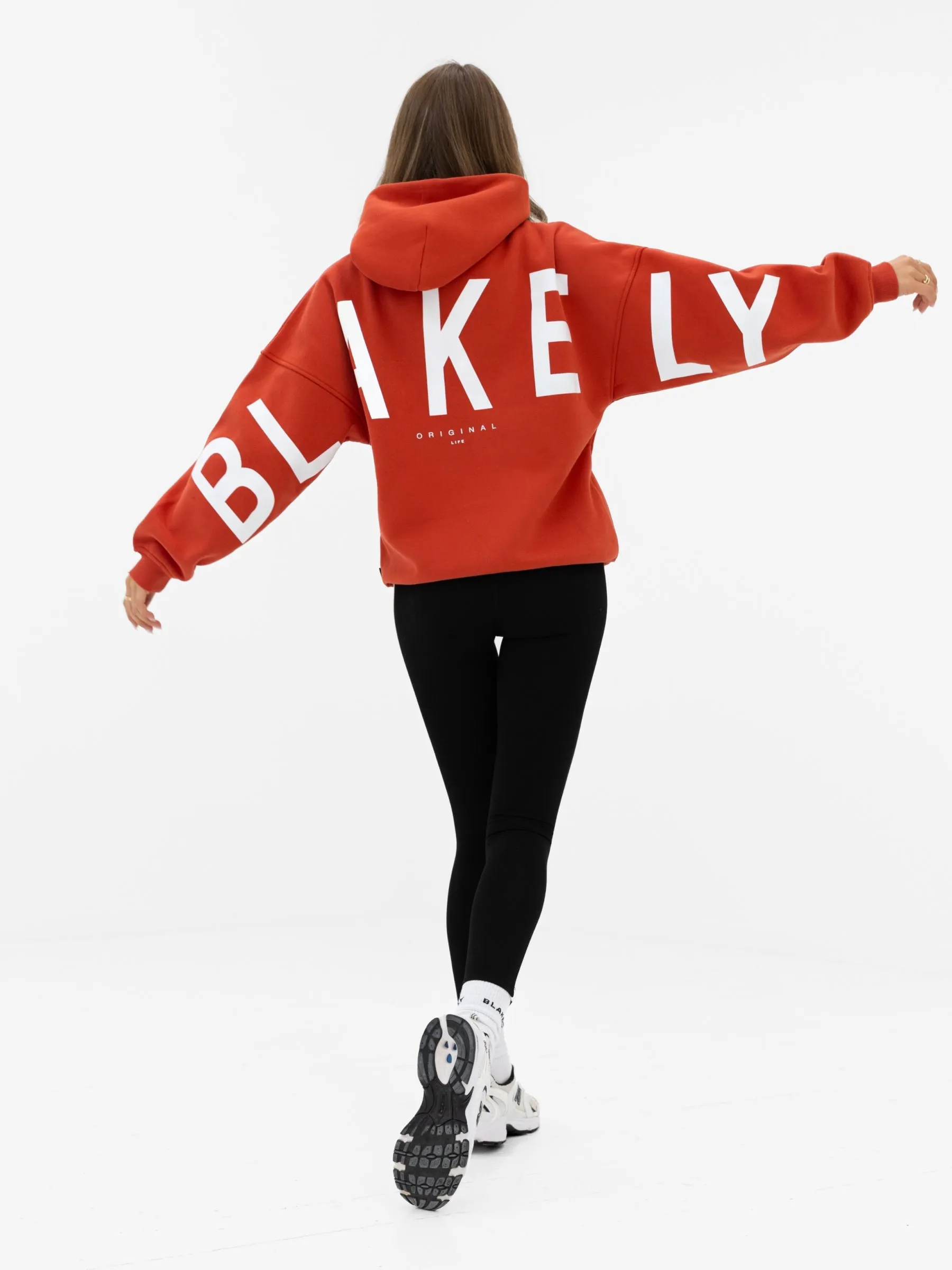 Isabel Oversized Hoodie - Washed Red sold by Blakely product image thumbnail 3