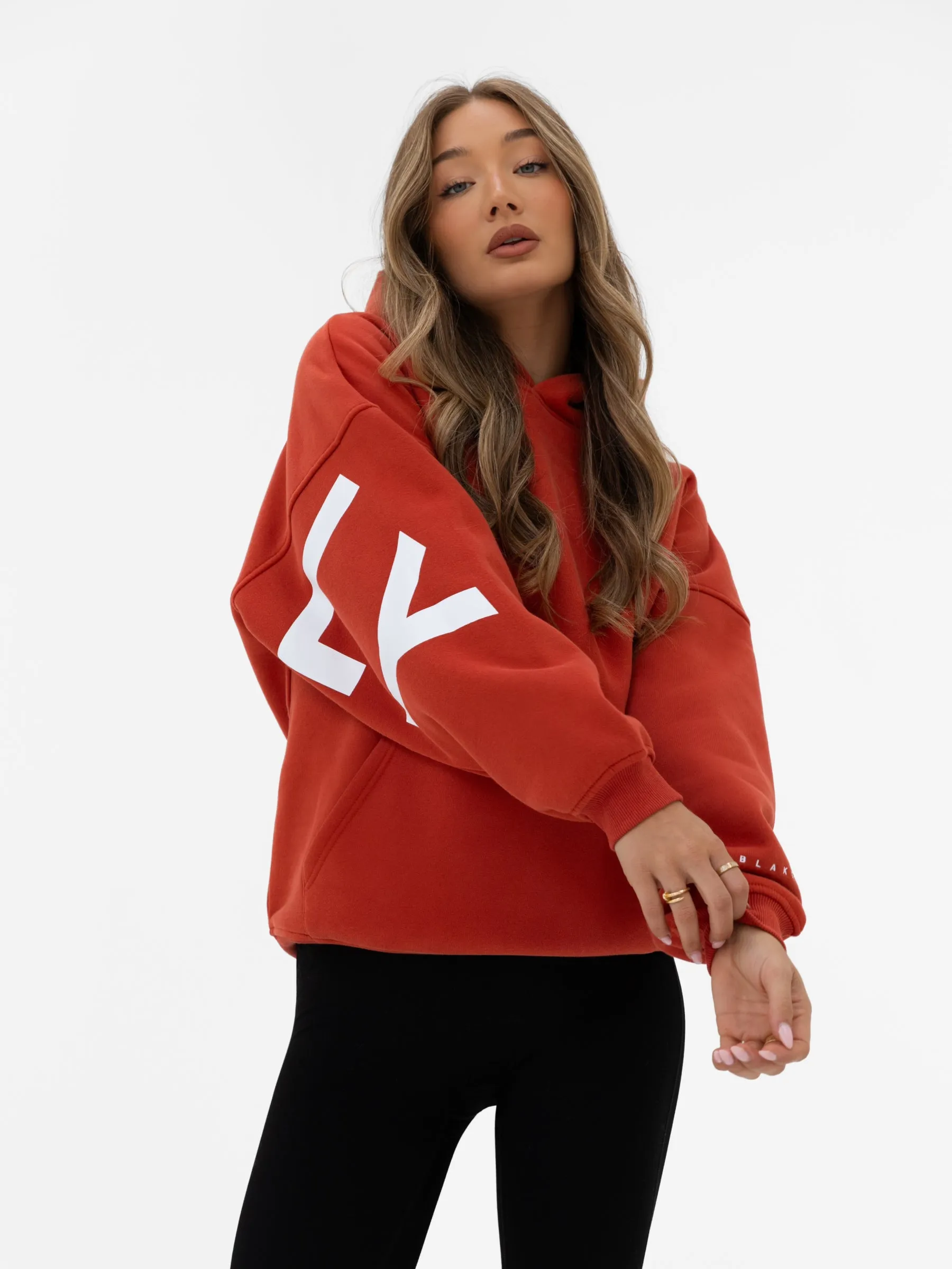Isabel Oversized Hoodie - Washed Red sold by Blakely product image thumbnail 2