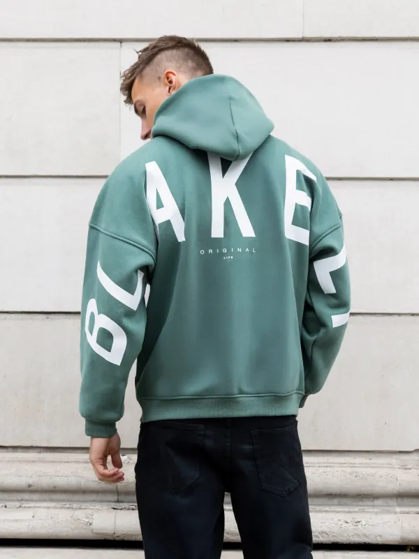 Idris Oversized Hoodie - Vintage Green sold by Blakely