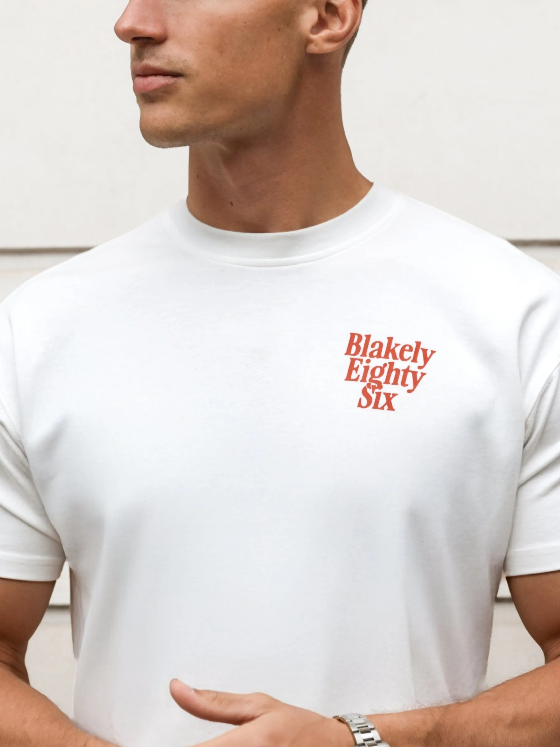 Luke Relaxed T-Shirt - Flat White sold by Blakely product image thumbnail 2