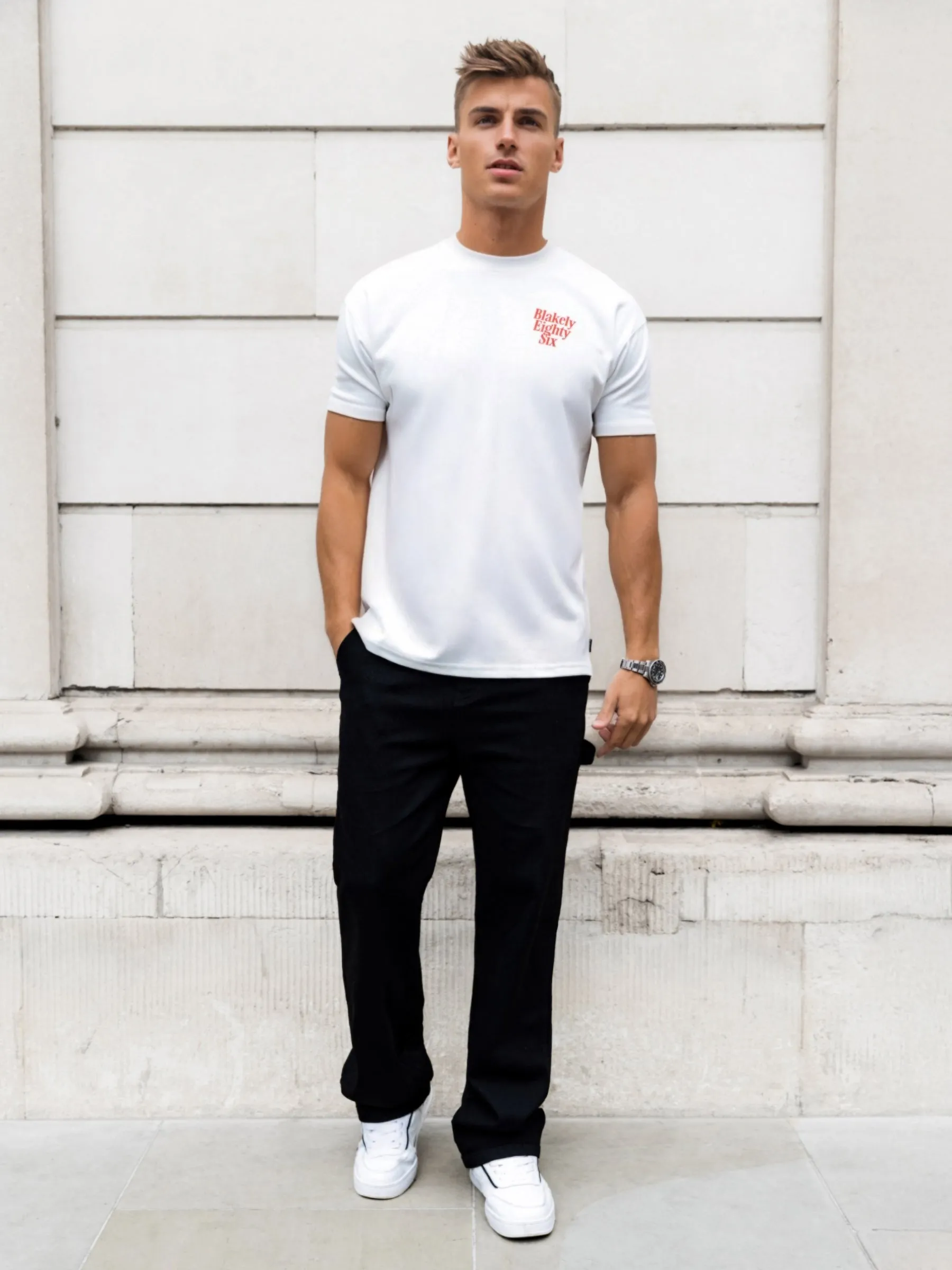 Luke Relaxed T-Shirt - Flat White sold by Blakely product image thumbnail 4