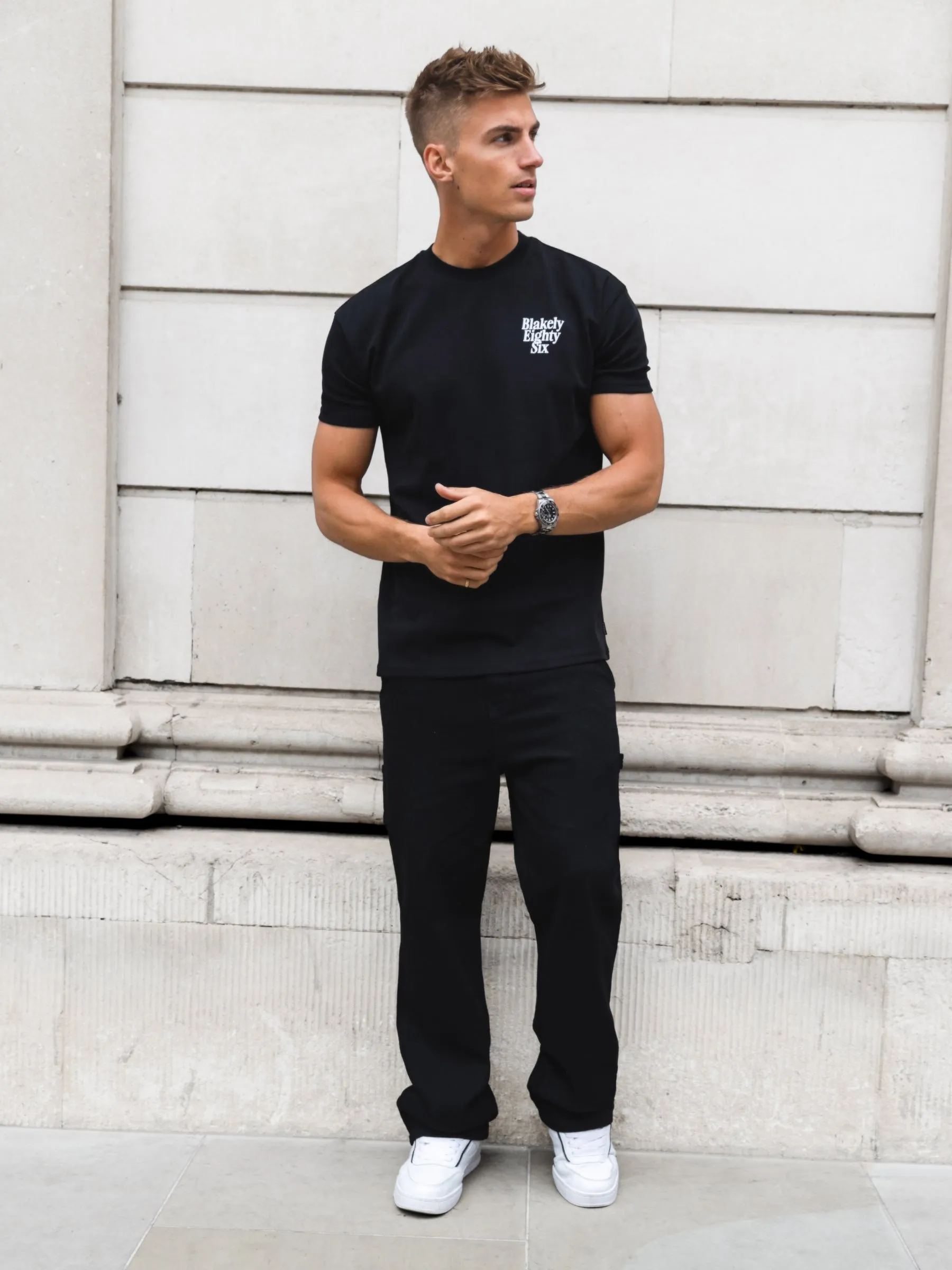 Luke Relaxed T-Shirt - Black sold by Blakely product image thumbnail 4