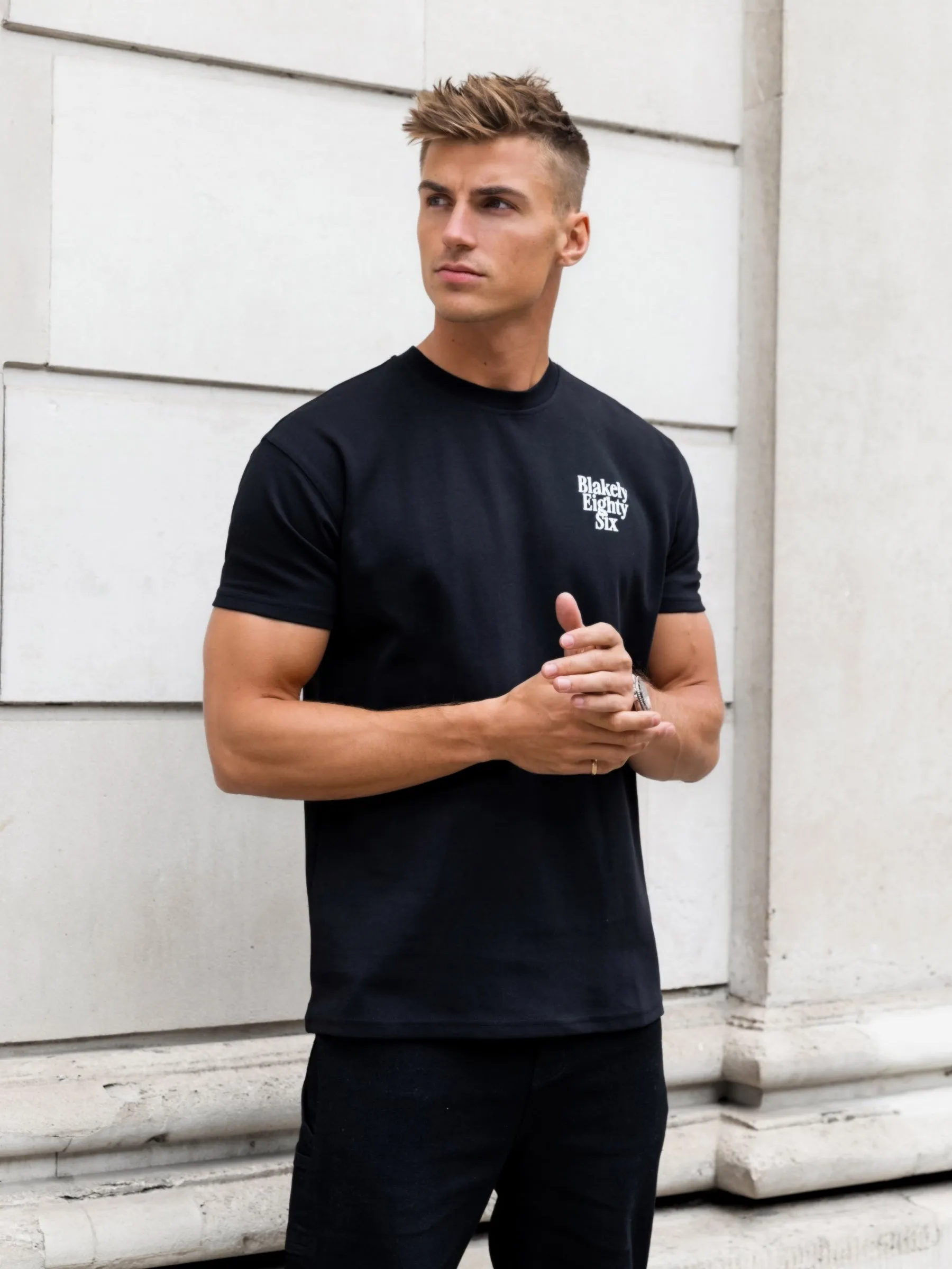 Luke Relaxed T-Shirt - Black sold by Blakely product image thumbnail 5
