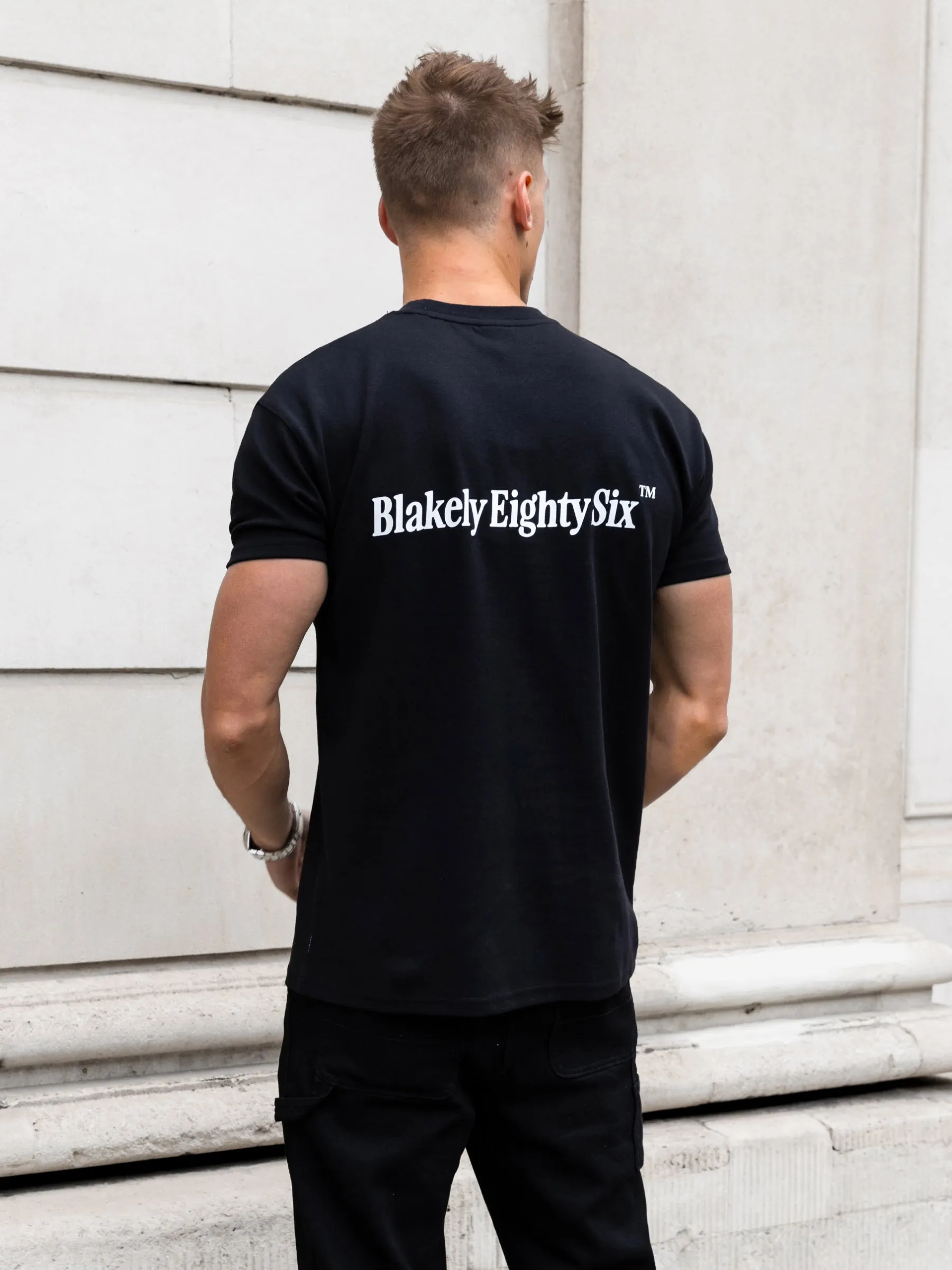Luke Relaxed T-Shirt - Black sold by Blakely