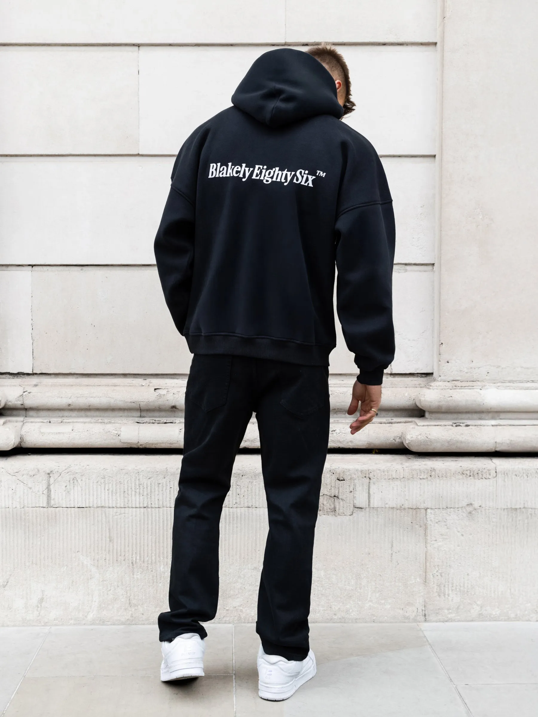 Luke Relaxed Hoodie - Black sold by Blakely product image thumbnail 3