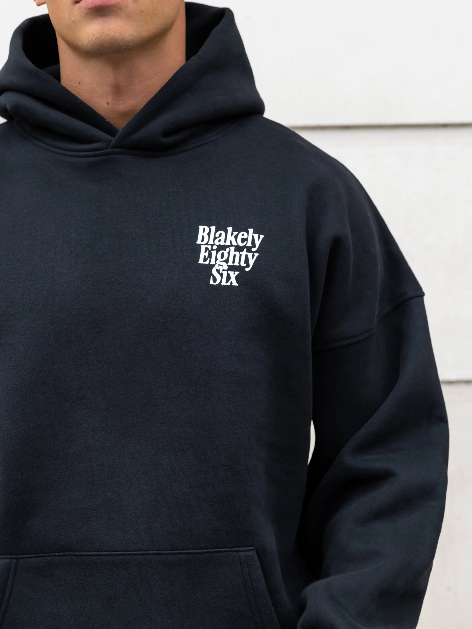Luke Relaxed Hoodie - Black sold by Blakely product image thumbnail 4