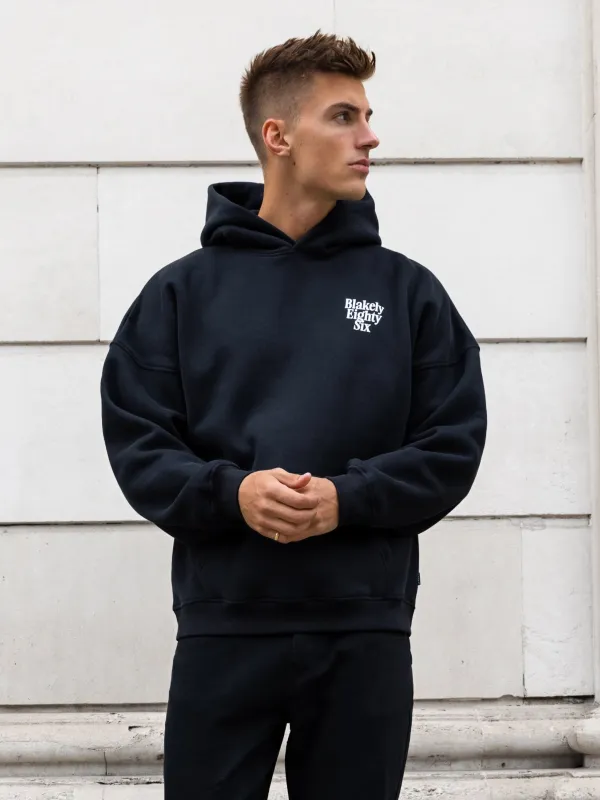Luke Relaxed Hoodie - Black sold by Blakely