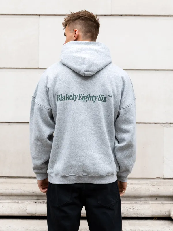 Luke Relaxed Hoodie - Marl Grey sold by Blakely