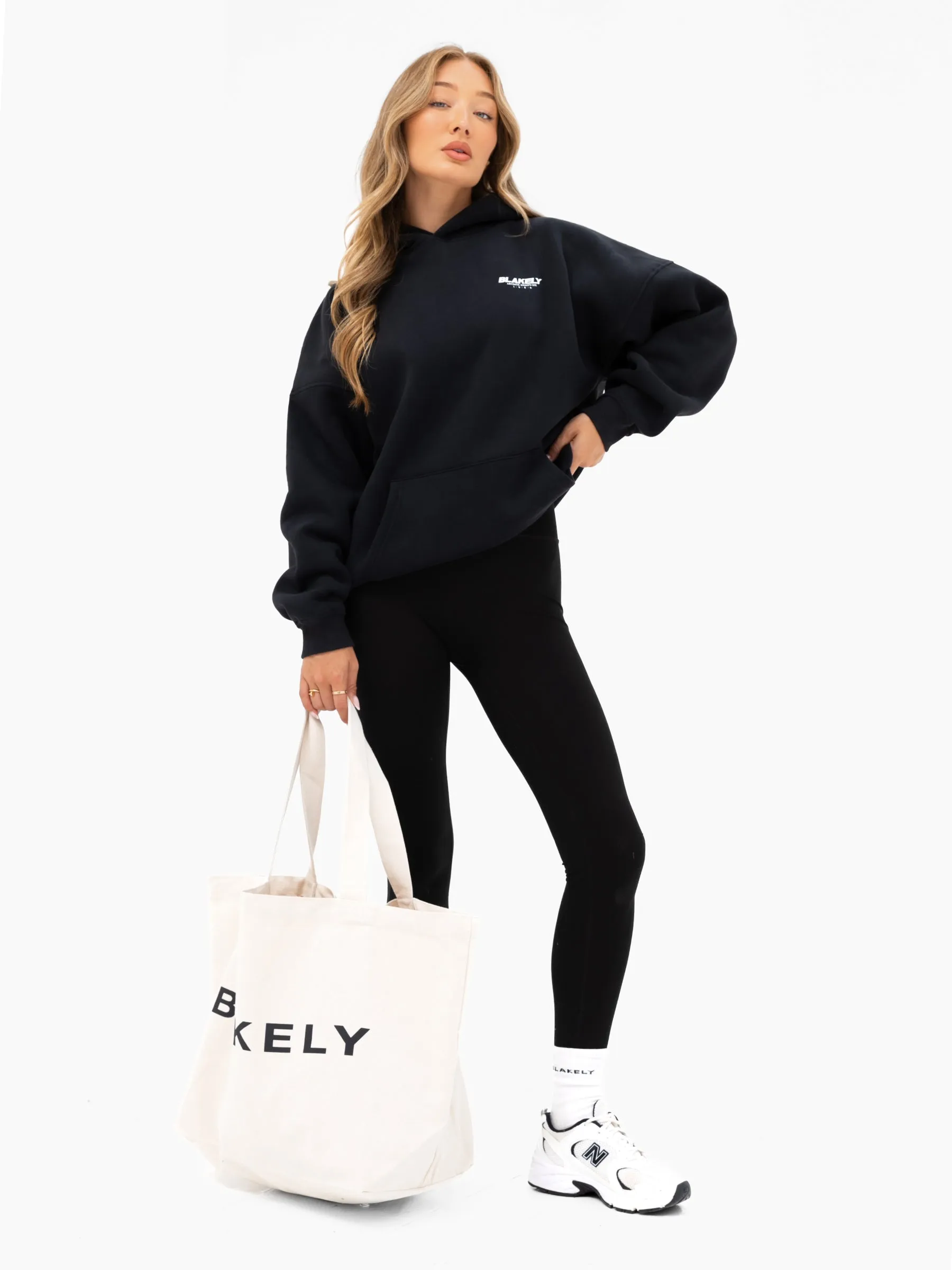 Jodi Oversized Hoodie - Black sold by Blakely product image thumbnail 4