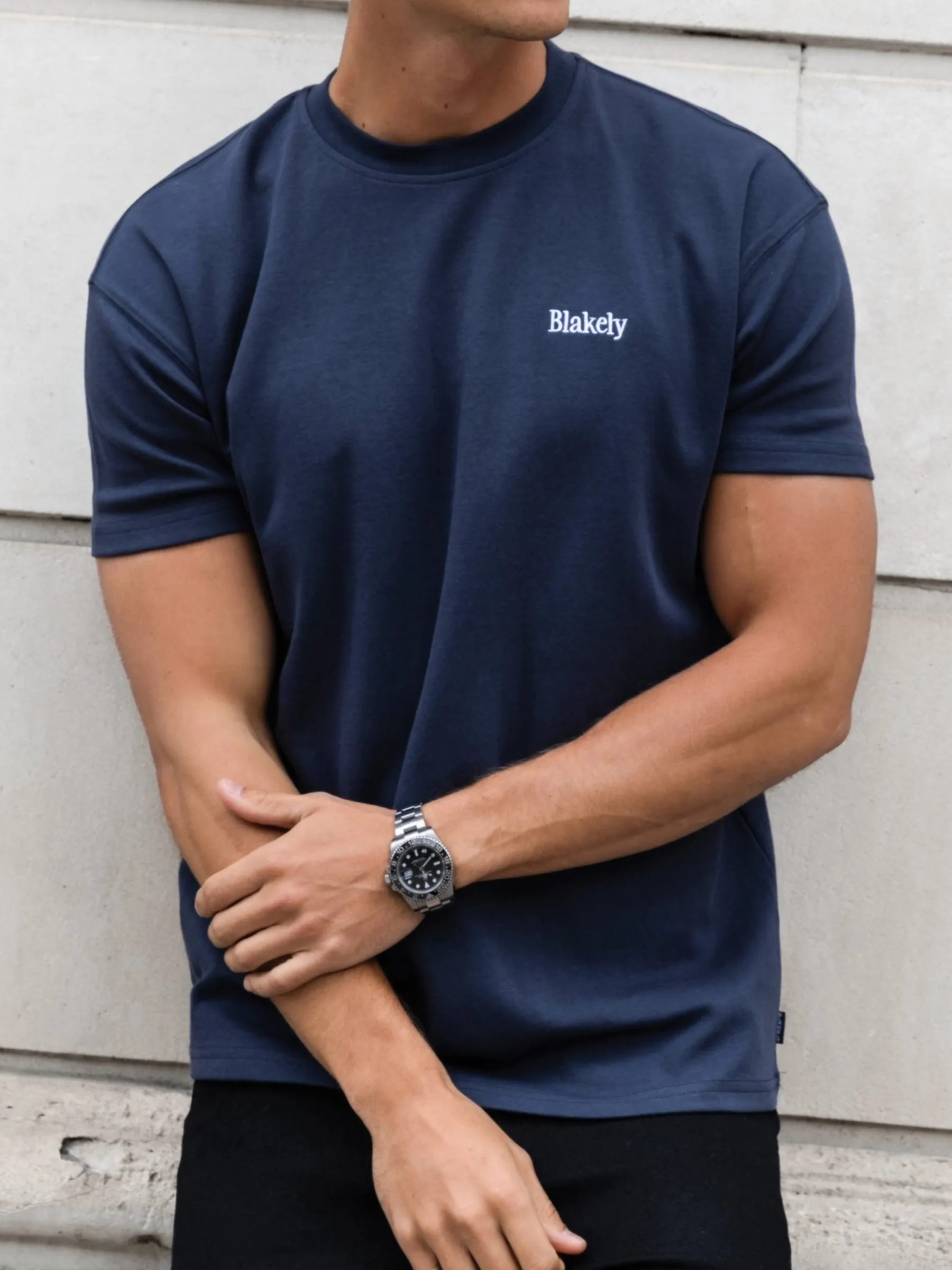 Marlo Relaxed T-Shirt - True Navy sold by Blakely product image thumbnail 4
