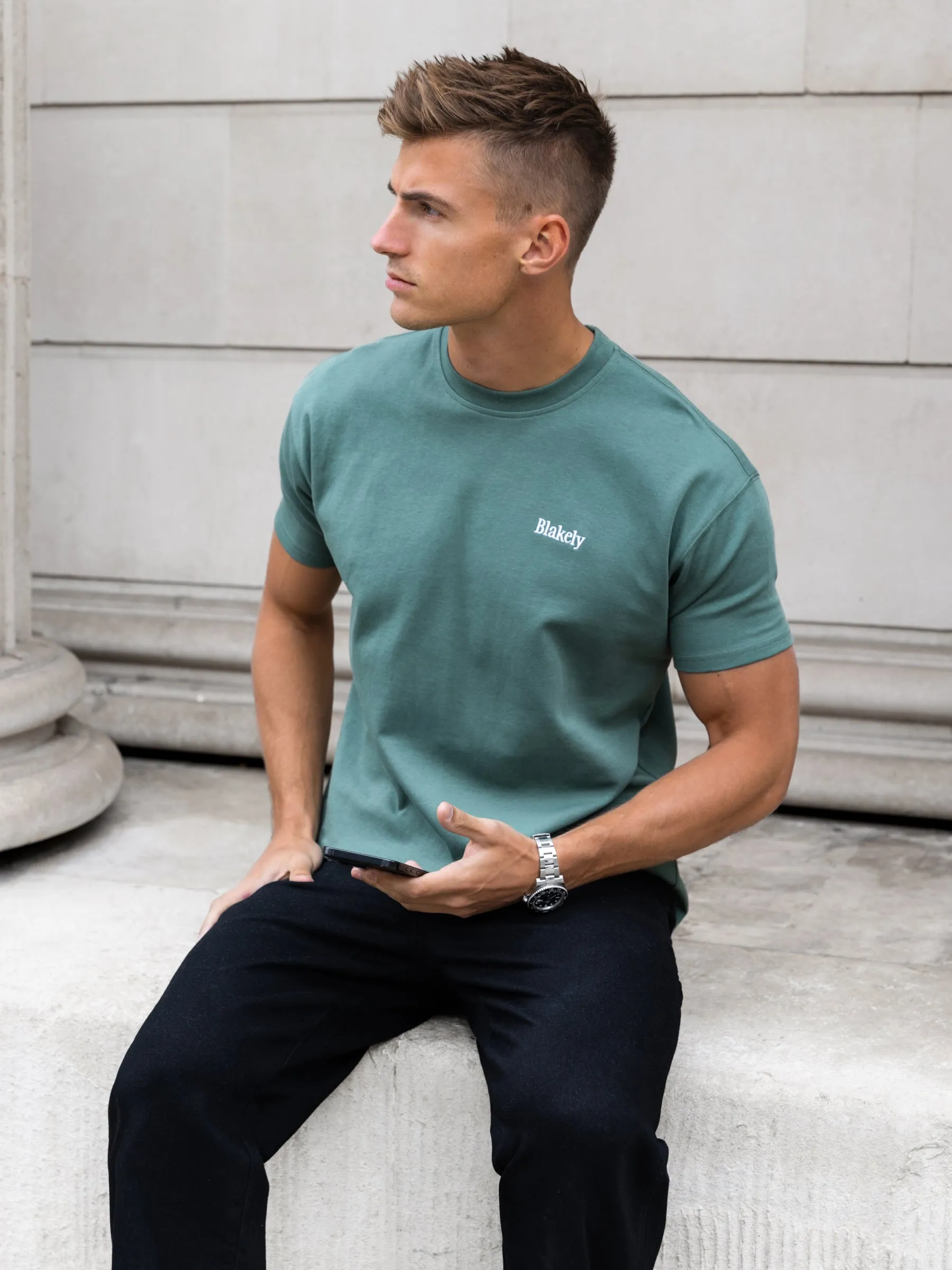 Marlo Relaxed T-Shirt - Vintage Green sold by Blakely product image thumbnail 2