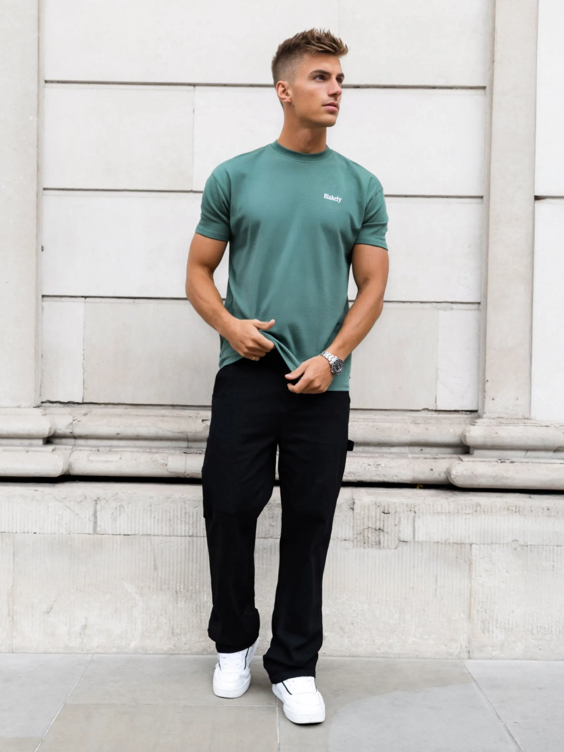 Marlo Relaxed T-Shirt - Vintage Green sold by Blakely product image thumbnail 4