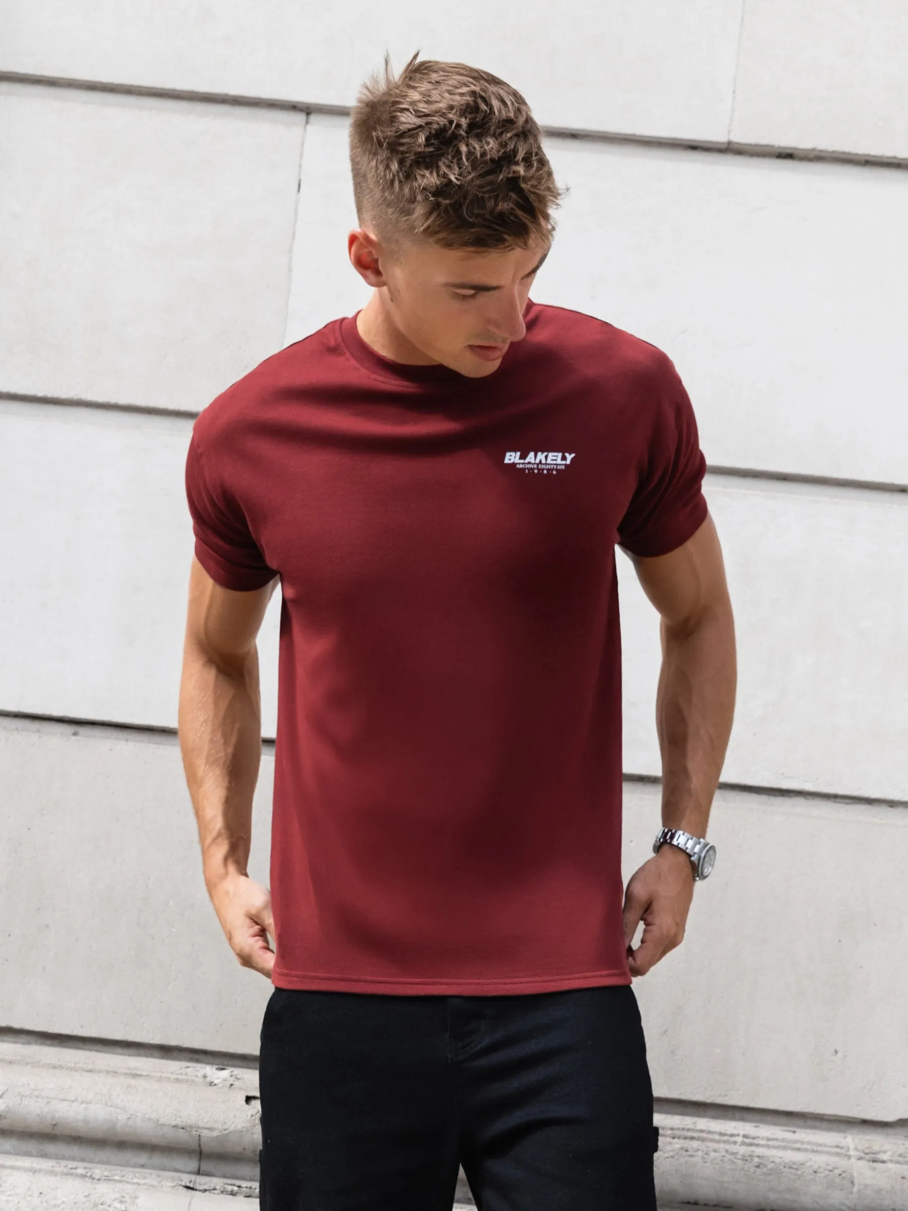 Odell Relaxed T-Shirt - Maroon Red sold by Blakely product image thumbnail 2