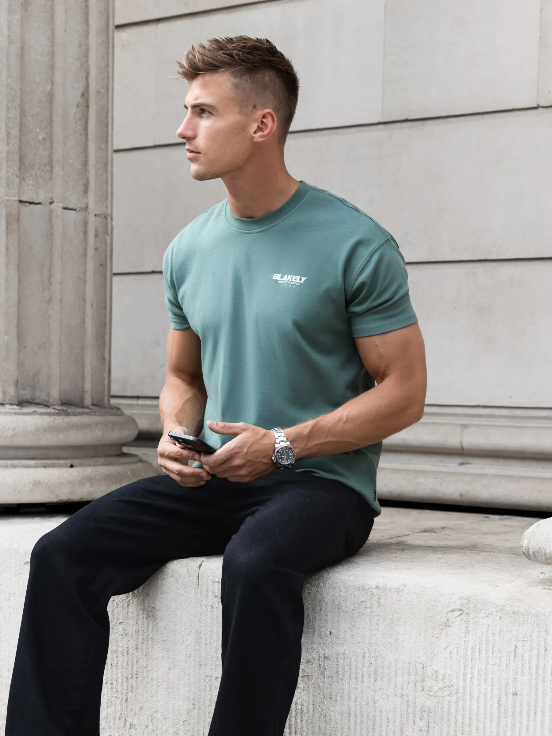 Odell Relaxed T-Shirt - Vintage Green sold by Blakely product image thumbnail 2