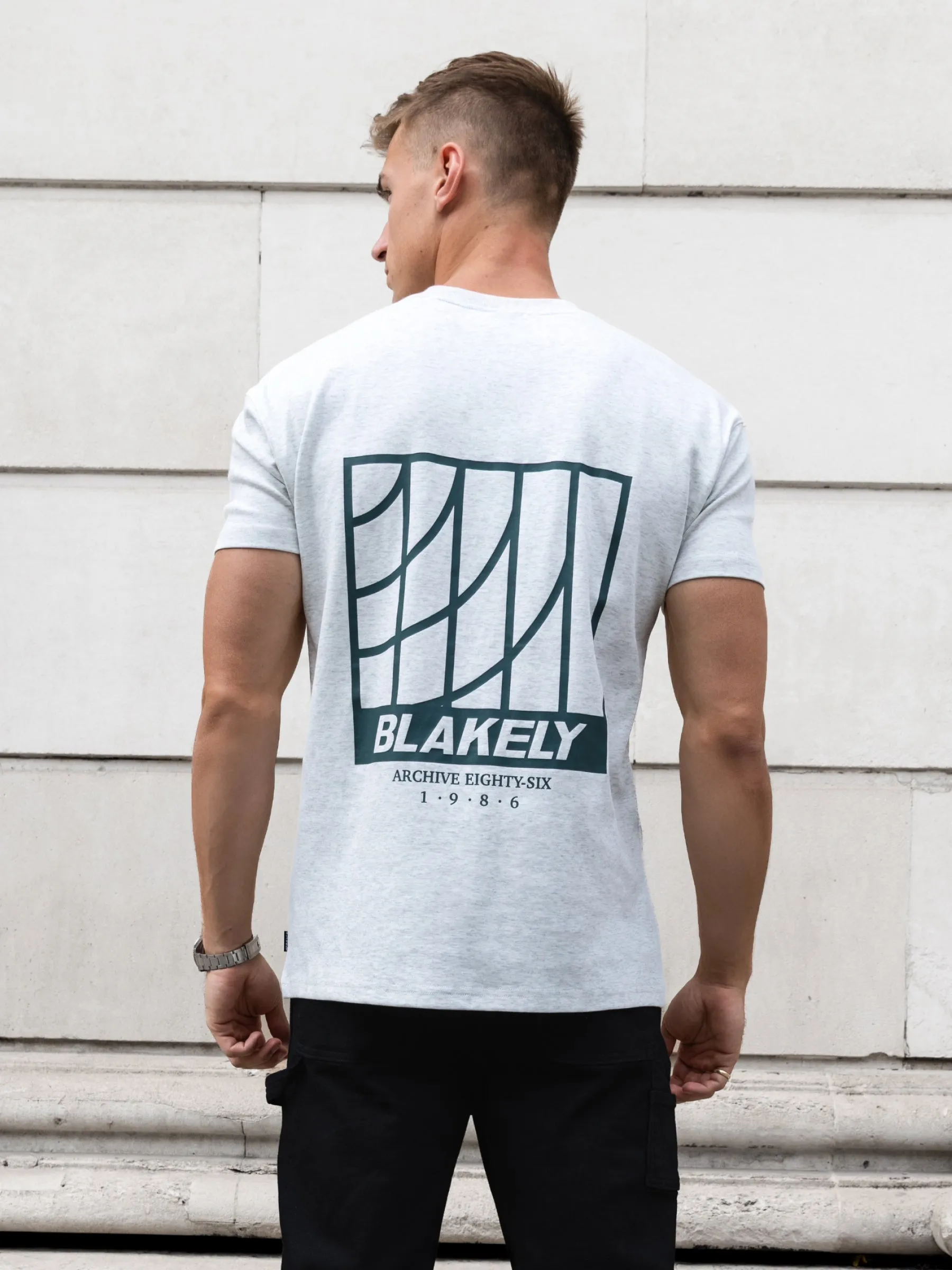 Odell Relaxed T-Shirt - Marl Grey sold by Blakely