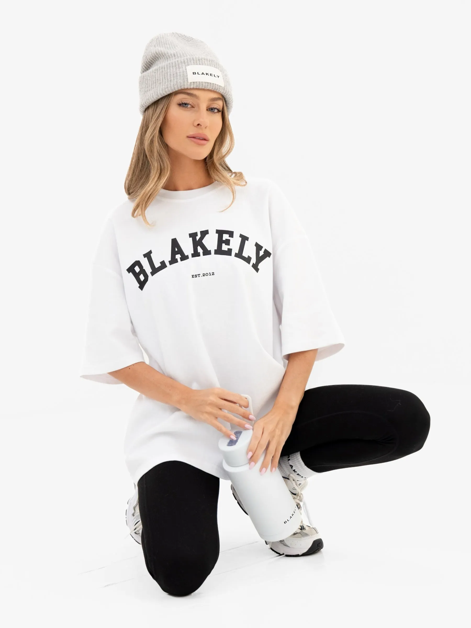 Varsity Ultra Oversized T-Shirt - White & Black sold by Blakely product image thumbnail 4