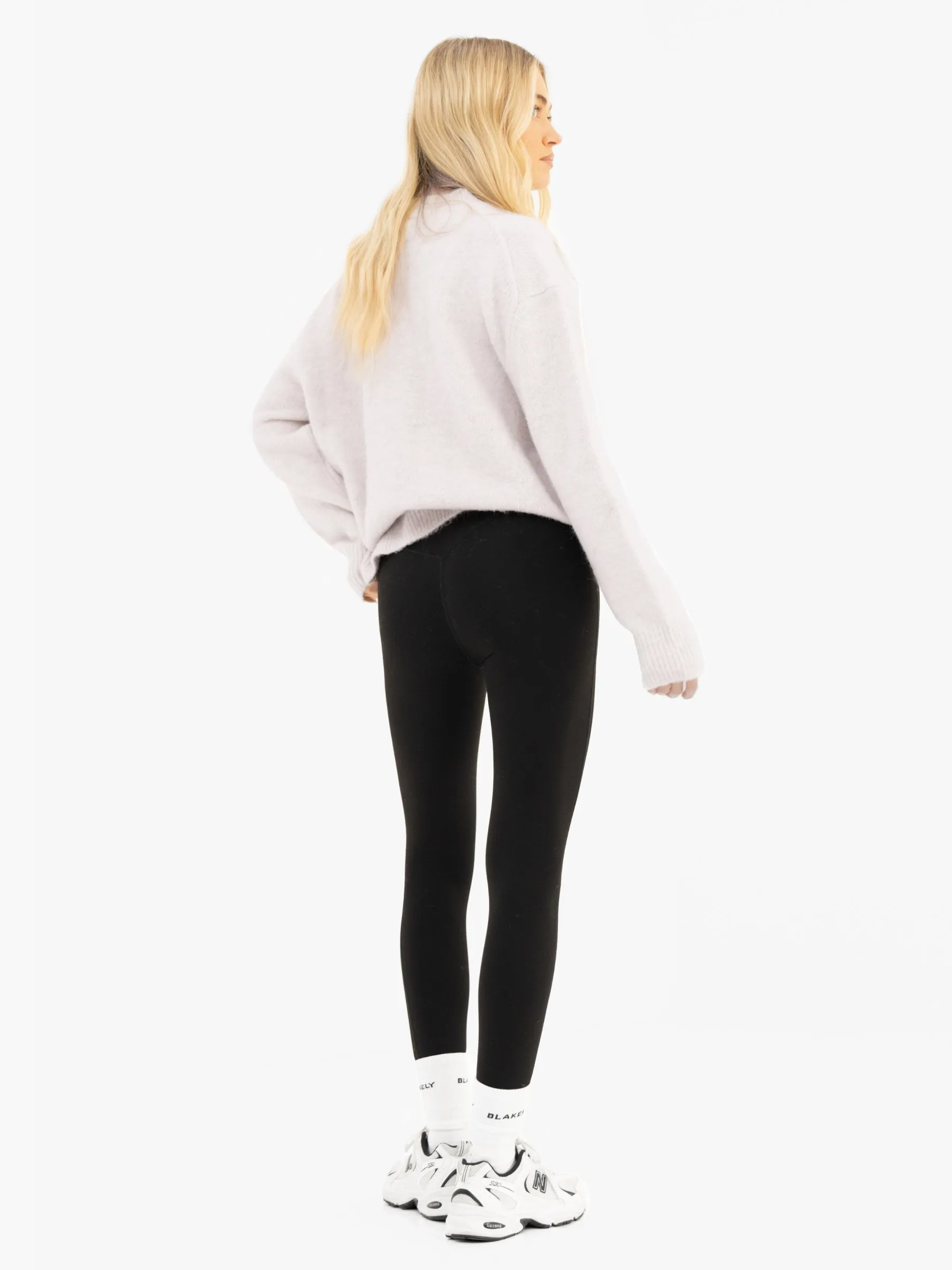 Marley Oversized Knitted Jumper - Marl White sold by Blakely product image thumbnail 4