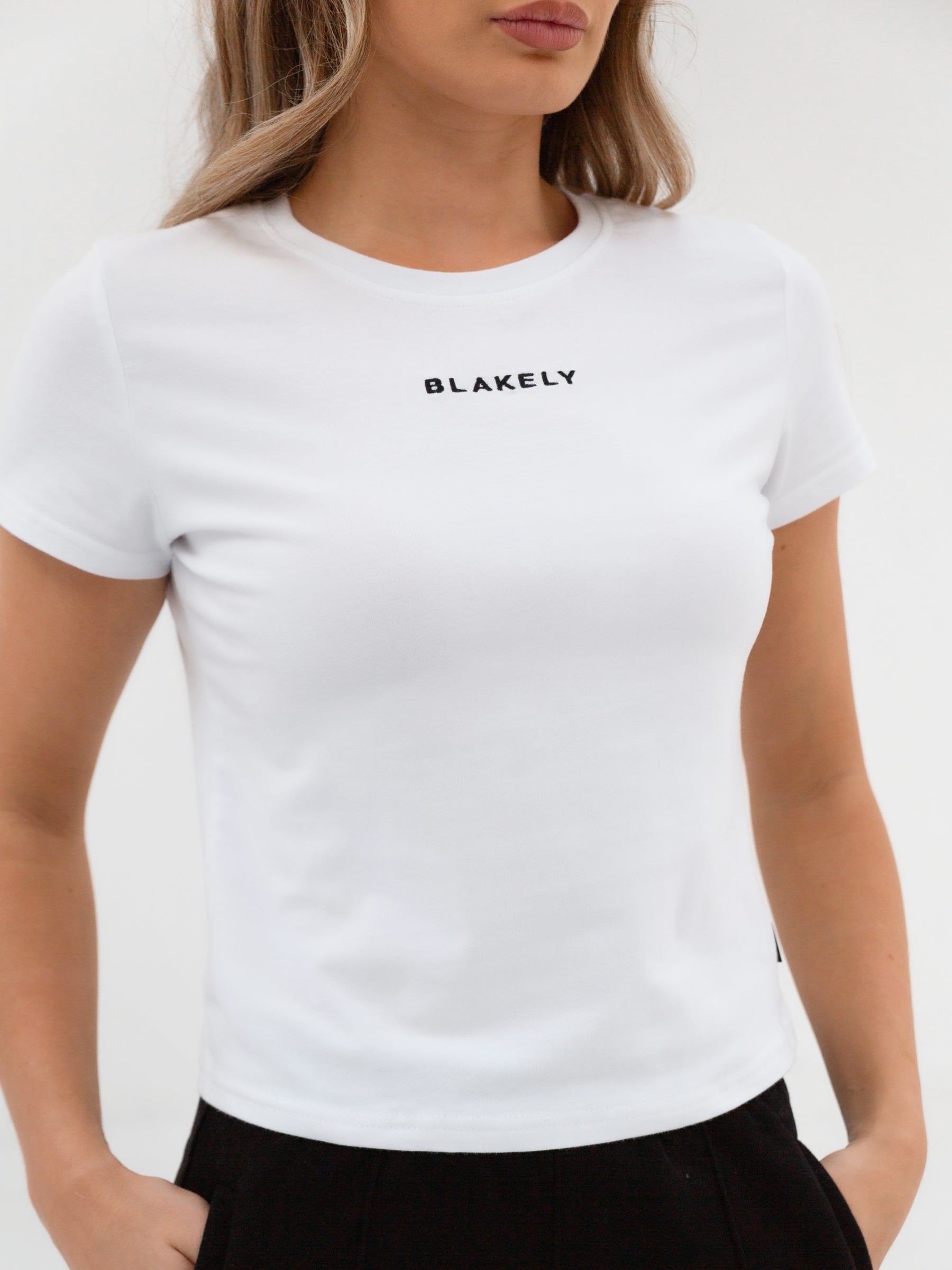 Everyday Cropped T-Shirt - White sold by Blakely product image thumbnail 4