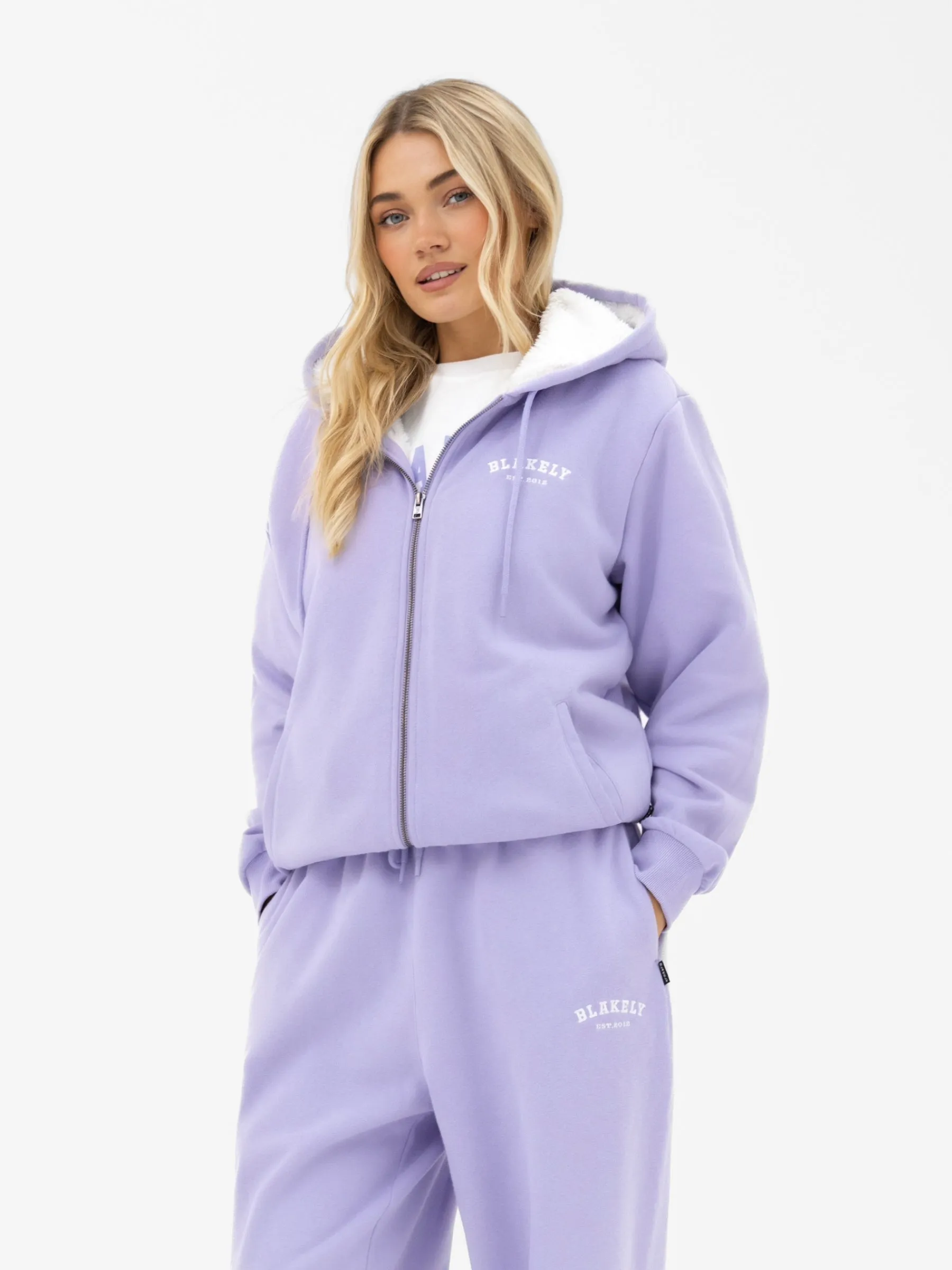 Heritage Full Zip Hoodie - Lilac sold by Blakely