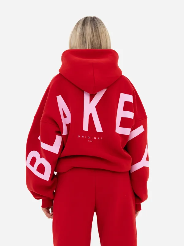 Isabel Oversized Hoodie - Hot Red sold by Blakely