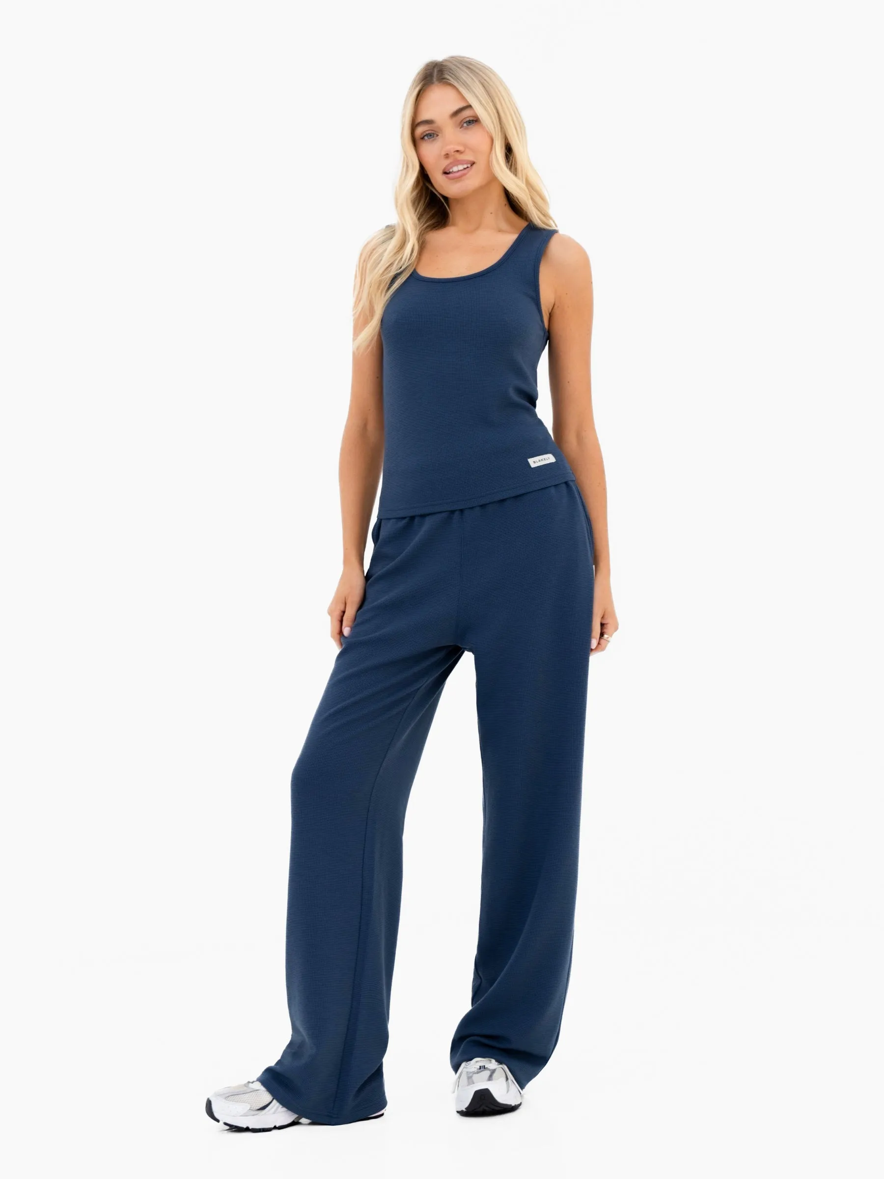 Soft Waffle Vest Top - Blue sold by Blakely product image thumbnail 3