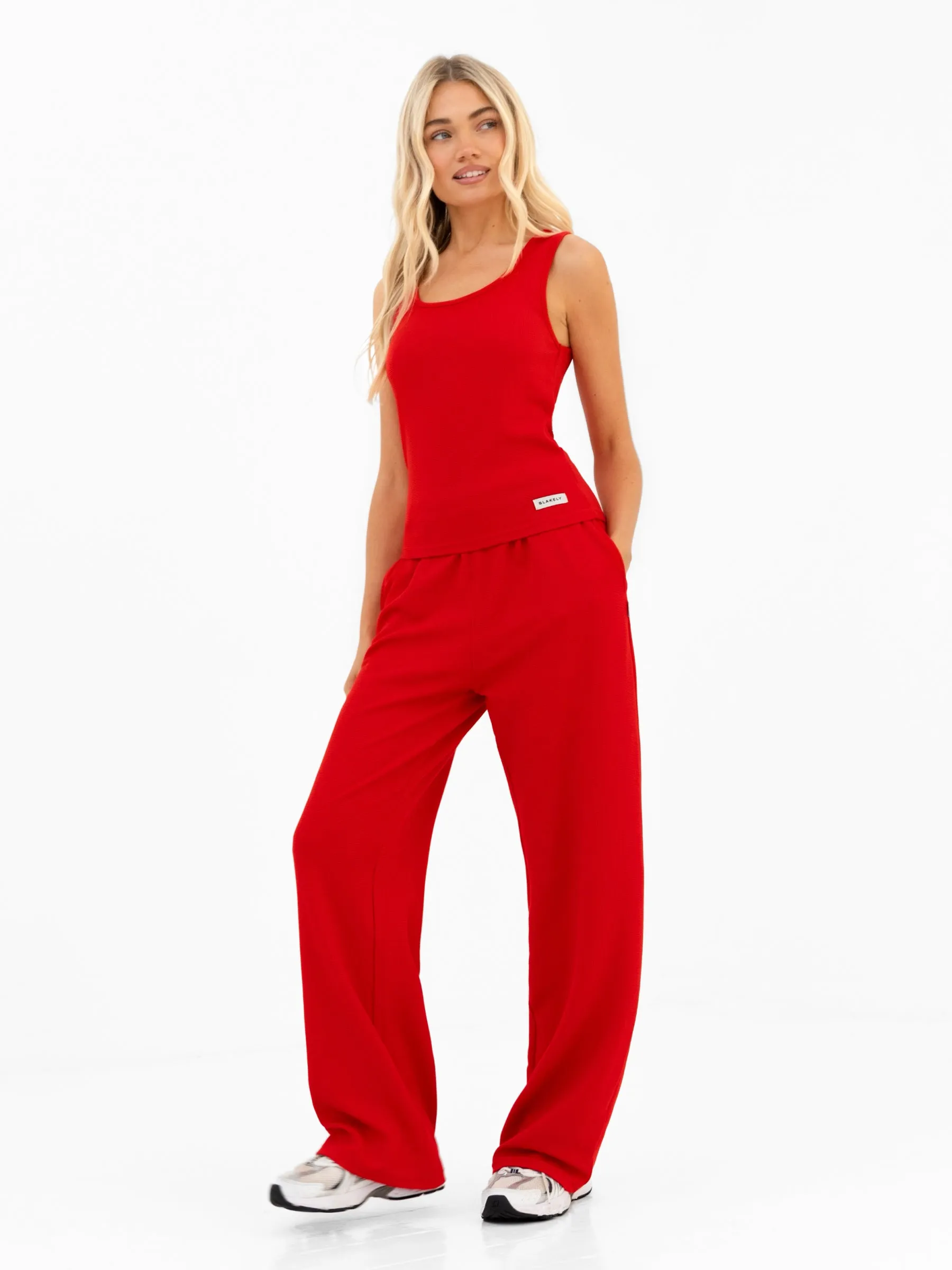 Soft Waffle Vest Top - Red sold by Blakely product image thumbnail 3