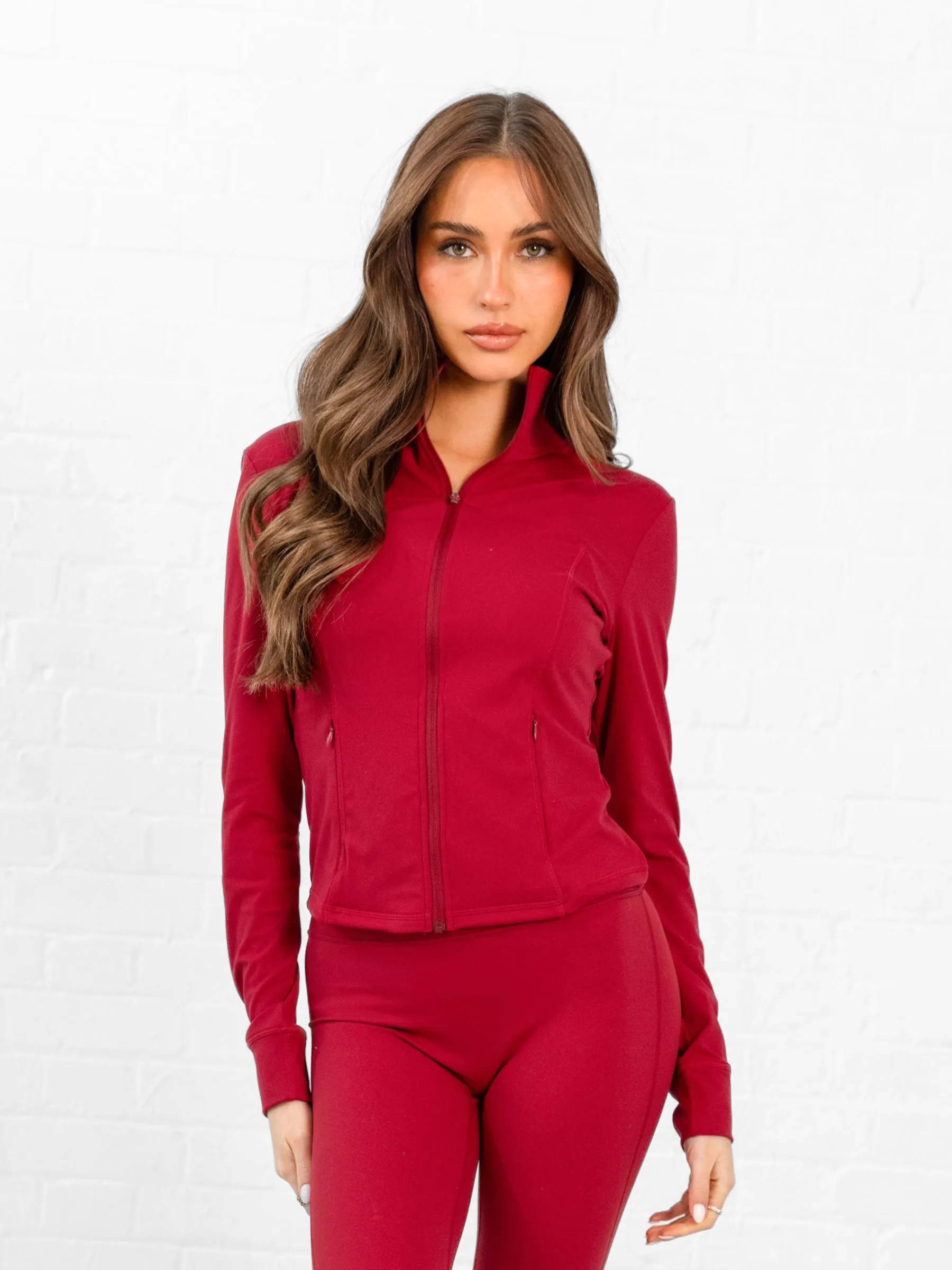 SculptForm Full Zip Jacket - Cherry Red sold by Blakely