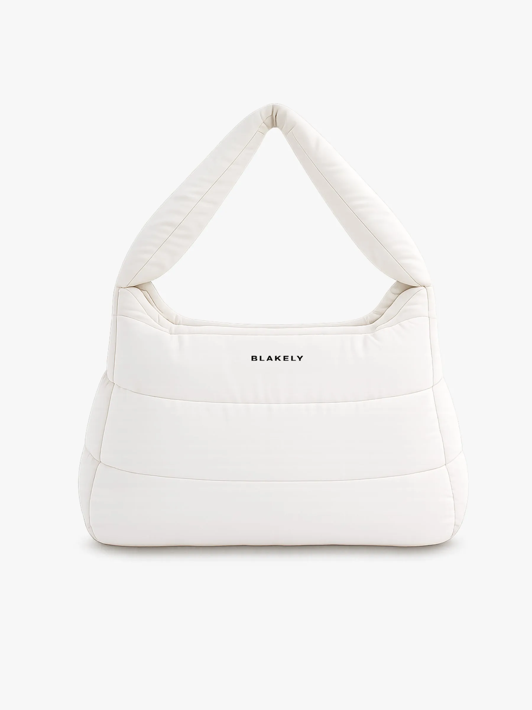 Quilted Puffer Bag - Off White sold by Blakely