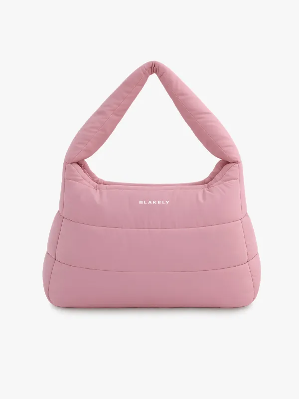 Quilted Puffer Bag - Dusty Pink made by Blakely