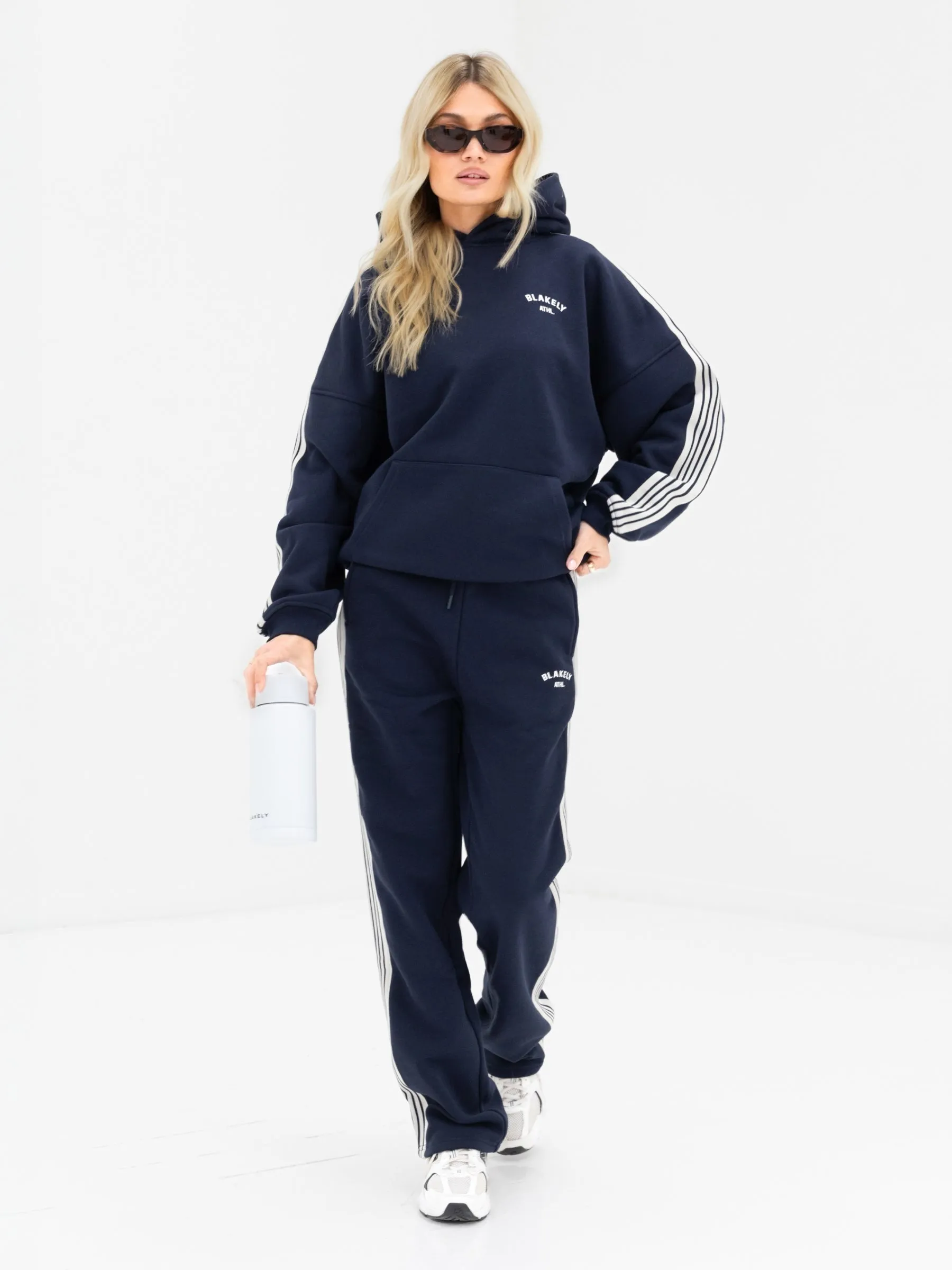 Immani Wide Leg Sweatpants - Deep Navy sold by Blakely product image thumbnail 3