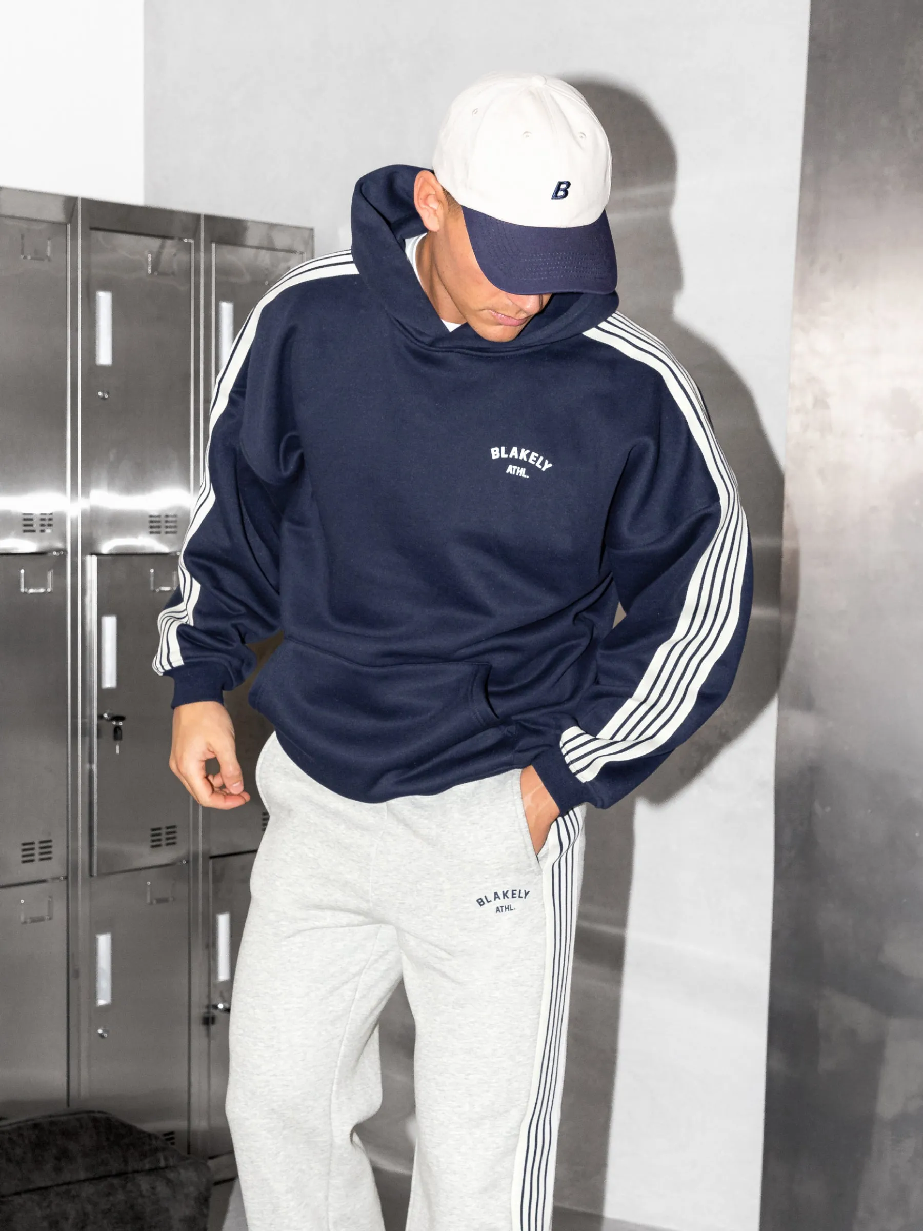 Zayd Wide Leg Sweatpants - Marl Grey sold by Blakely product image thumbnail 4