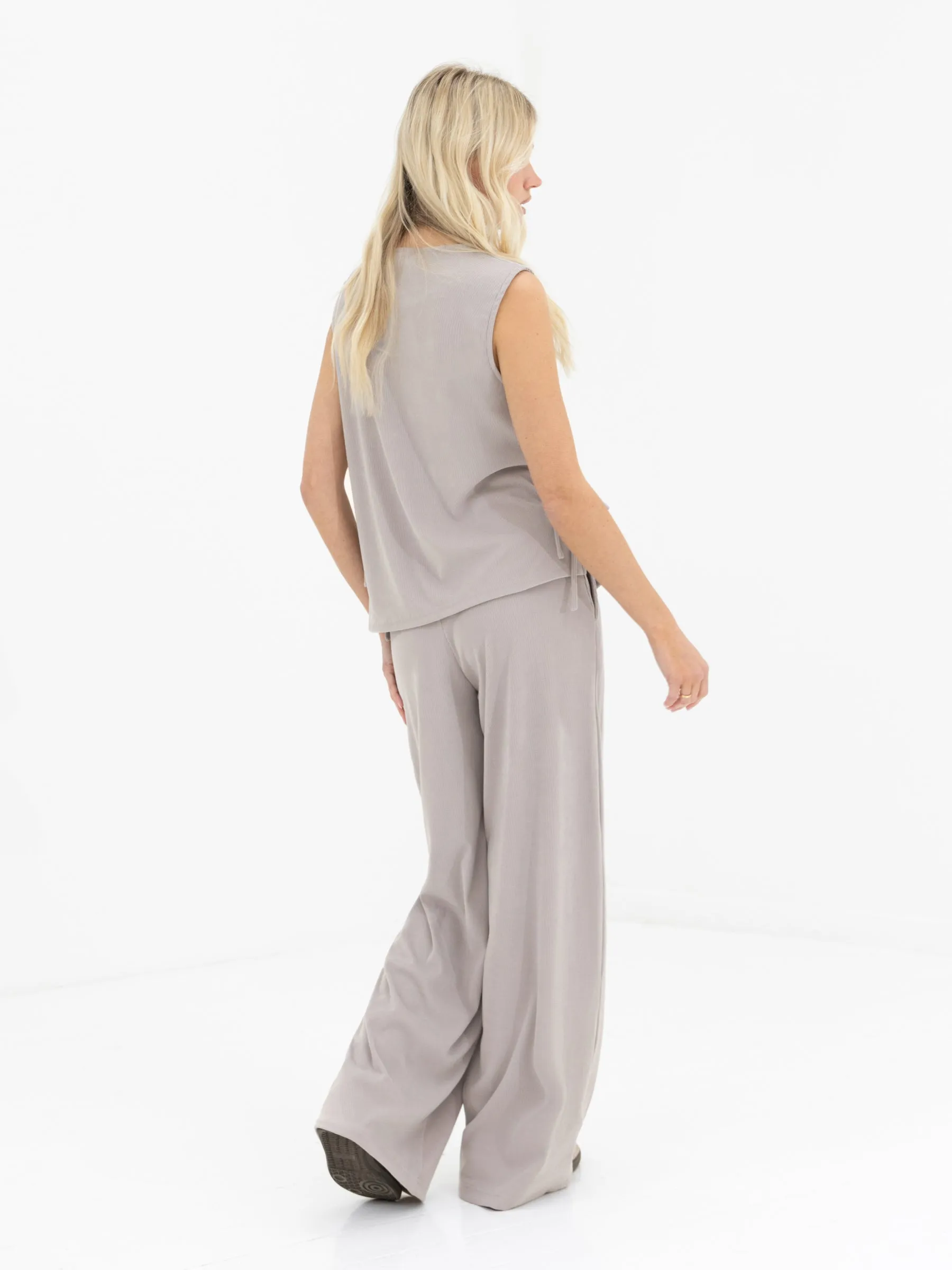 Alma Tie Up Vest - Light Grey sold by Blakely product image thumbnail 4