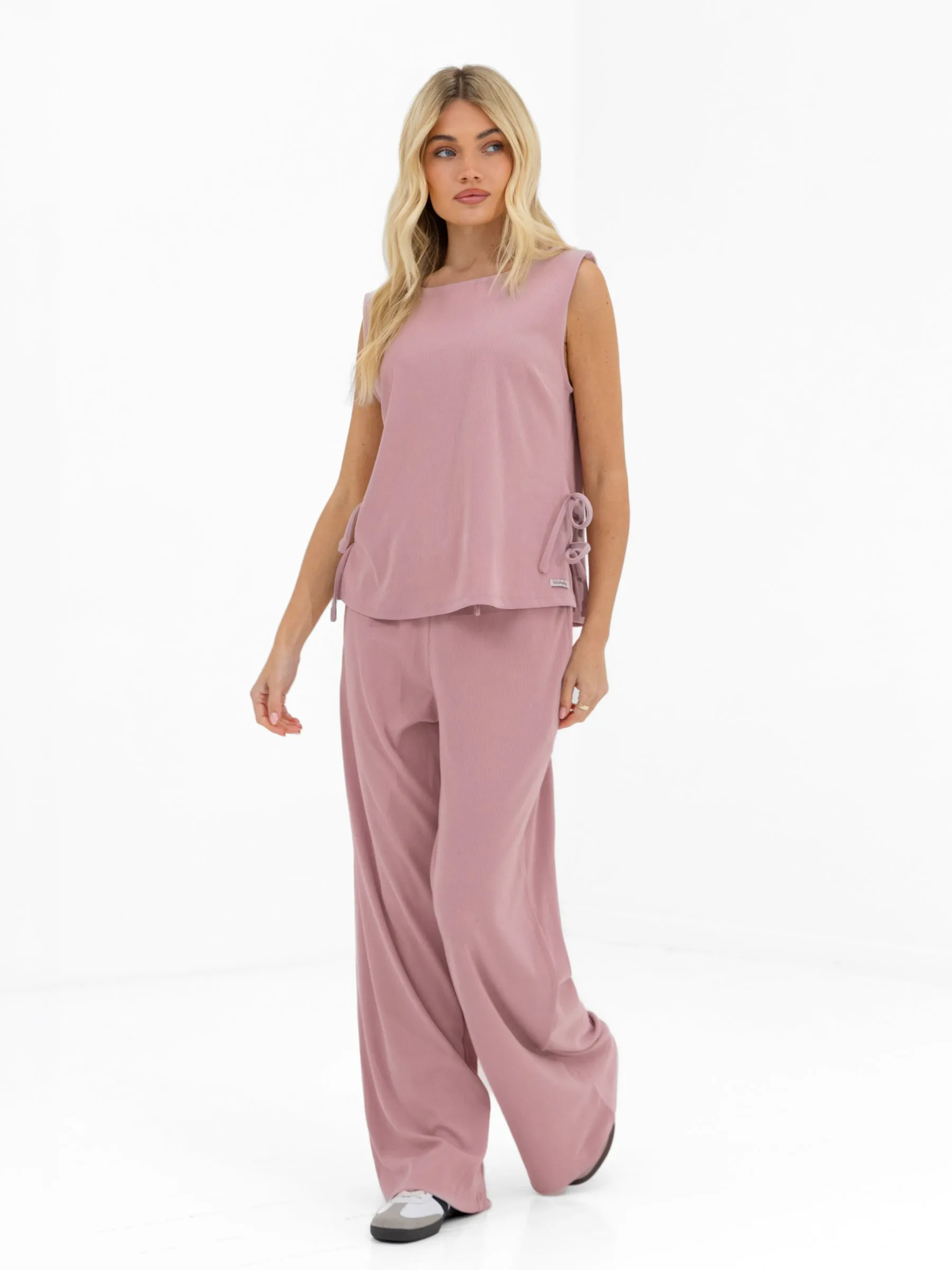 Alma Tie Up Vest - Dusky Pink sold by Blakely product image thumbnail 3