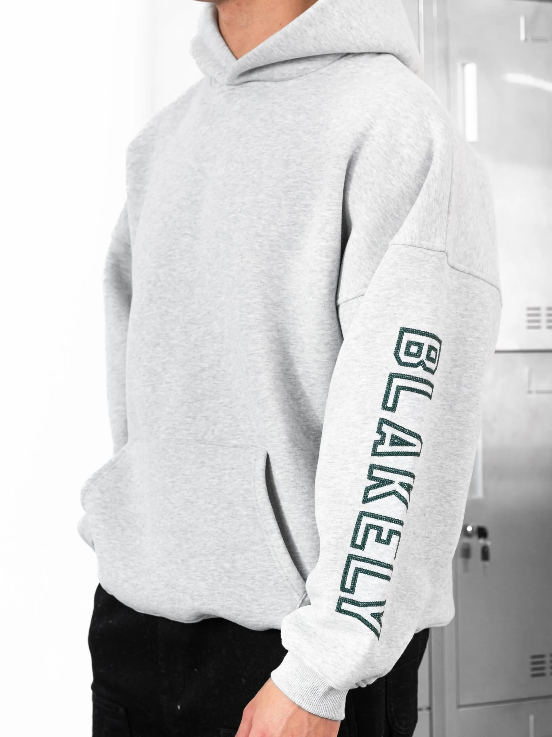 Miles Relaxed Hoodie - Marl Grey sold by Blakely product image thumbnail 2