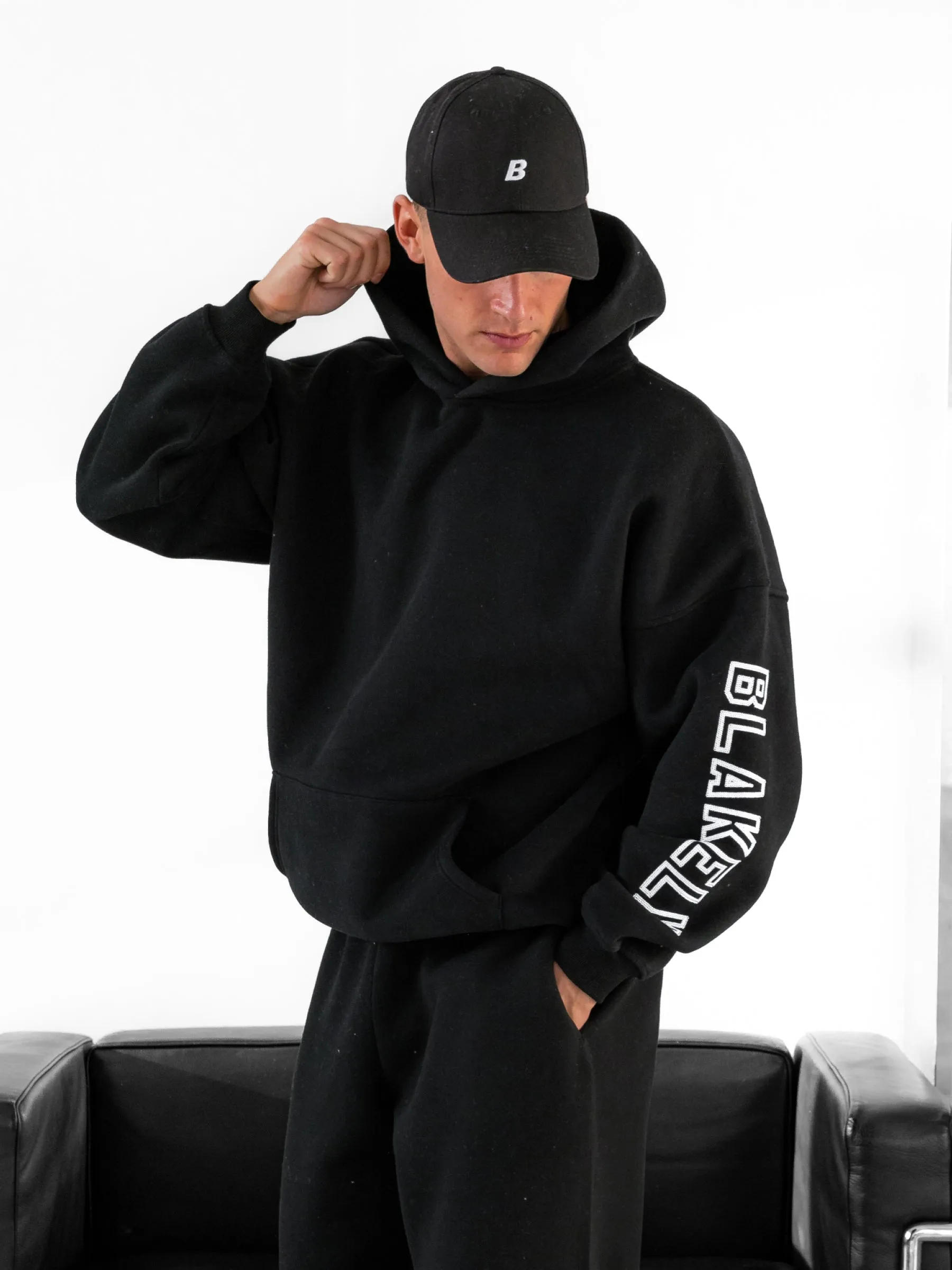 Miles Relaxed Hoodie - Black sold by Blakely