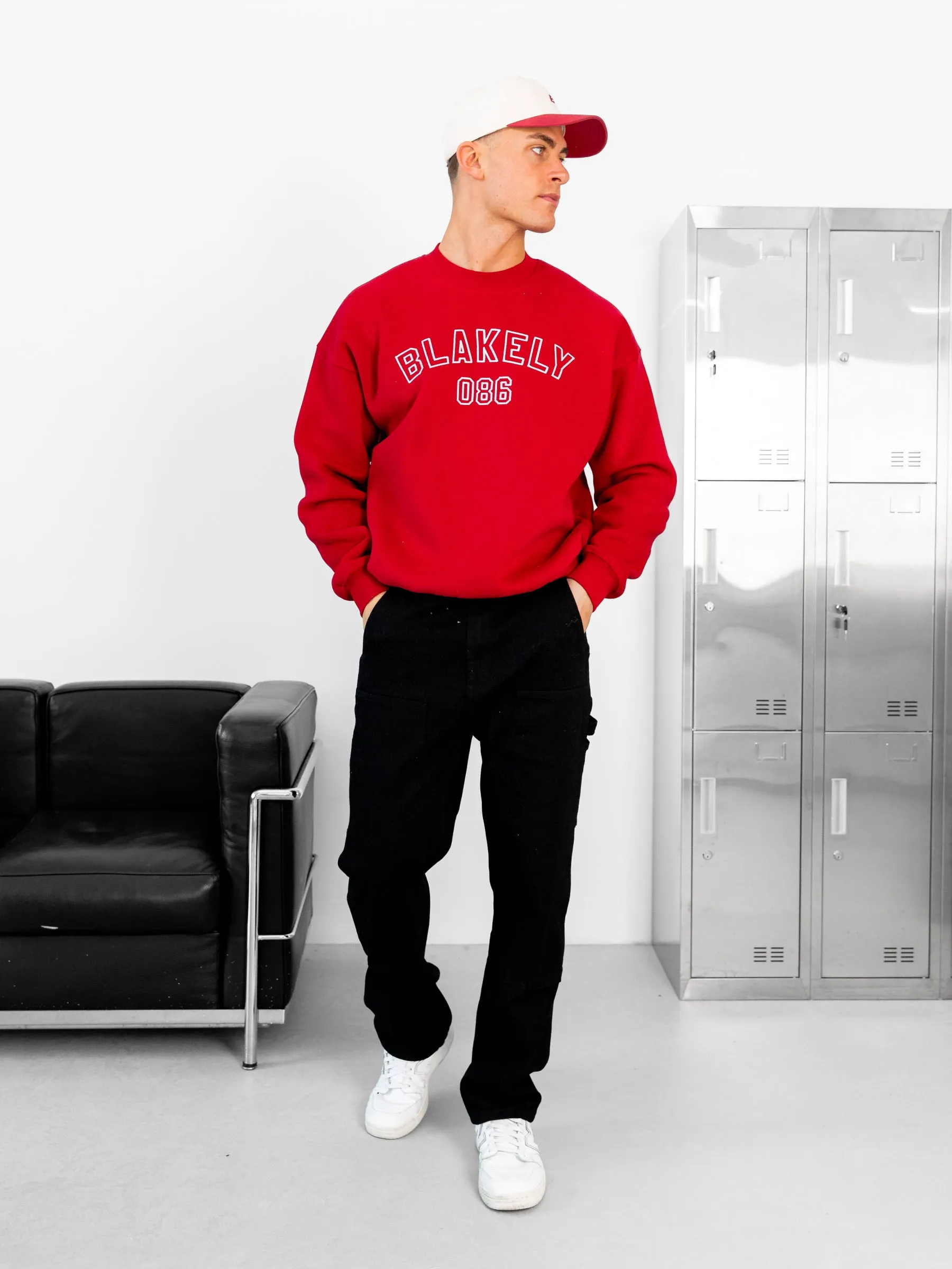 Miles Relaxed Jumper - Red sold by Blakely product image thumbnail 3